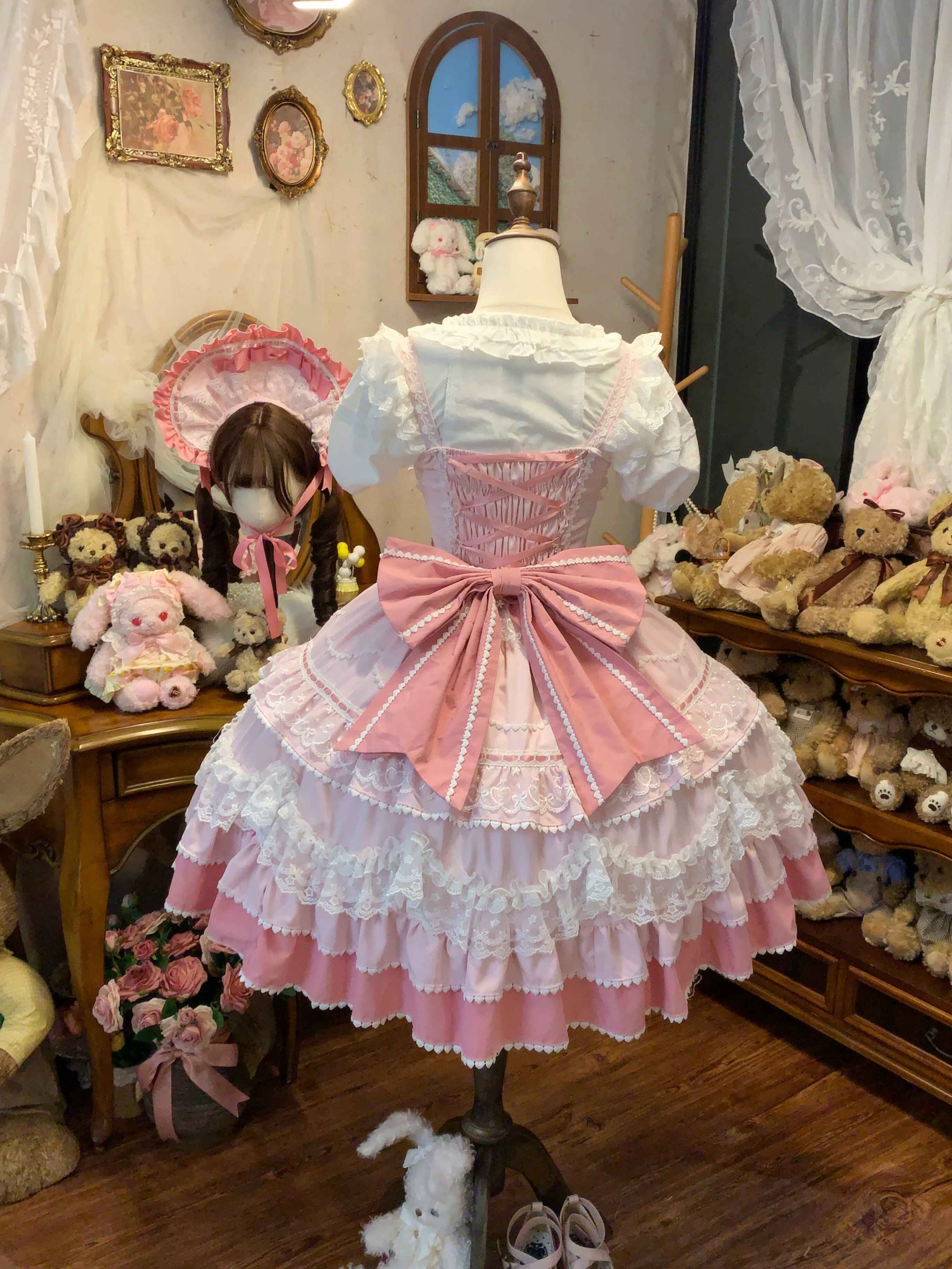 Sugar_Girl_Fondant_Cake_Print_Back_Bow_Strappy_Lolita_Women's_Jsk_/_Jumper_Skirts_971604260276_MISSTT
