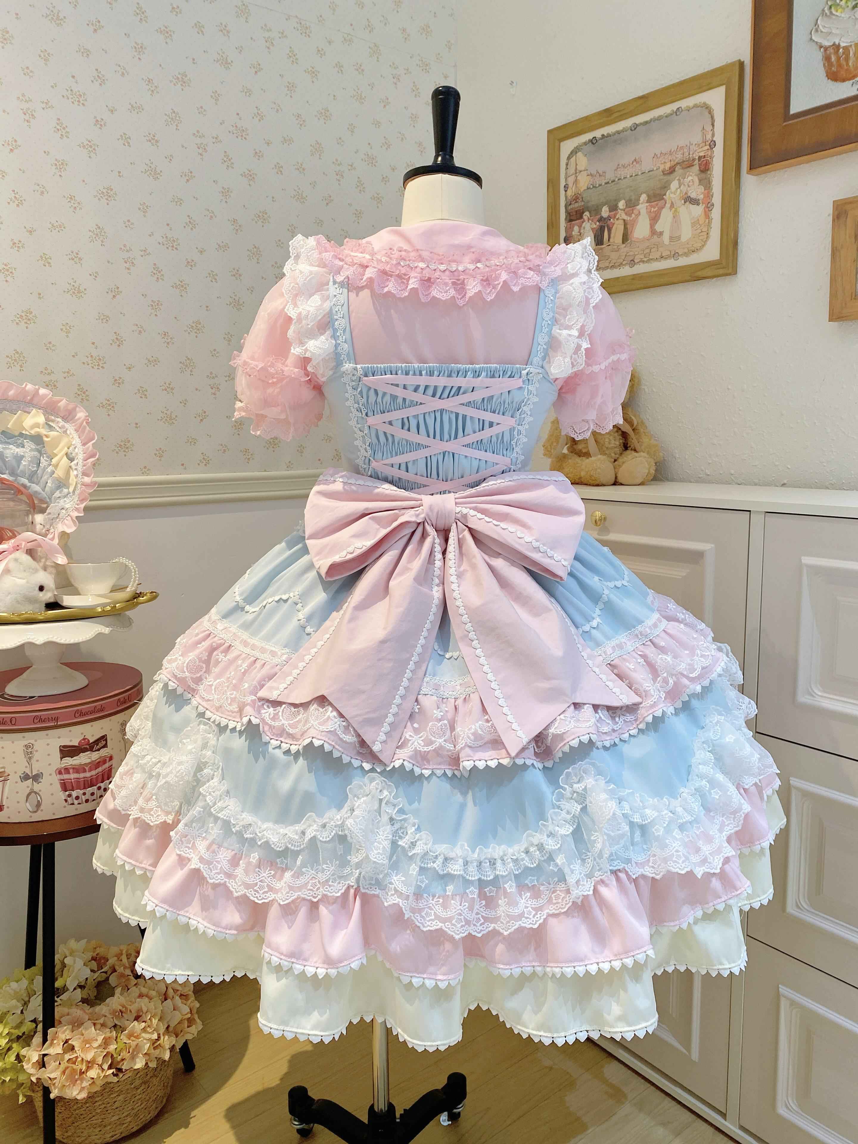 Sugar_Girl_Fondant_Cake_Print_Back_Bow_Strappy_Lolita_Women's_Jsk_/_Jumper_Skirts_971604260276_MISSTT