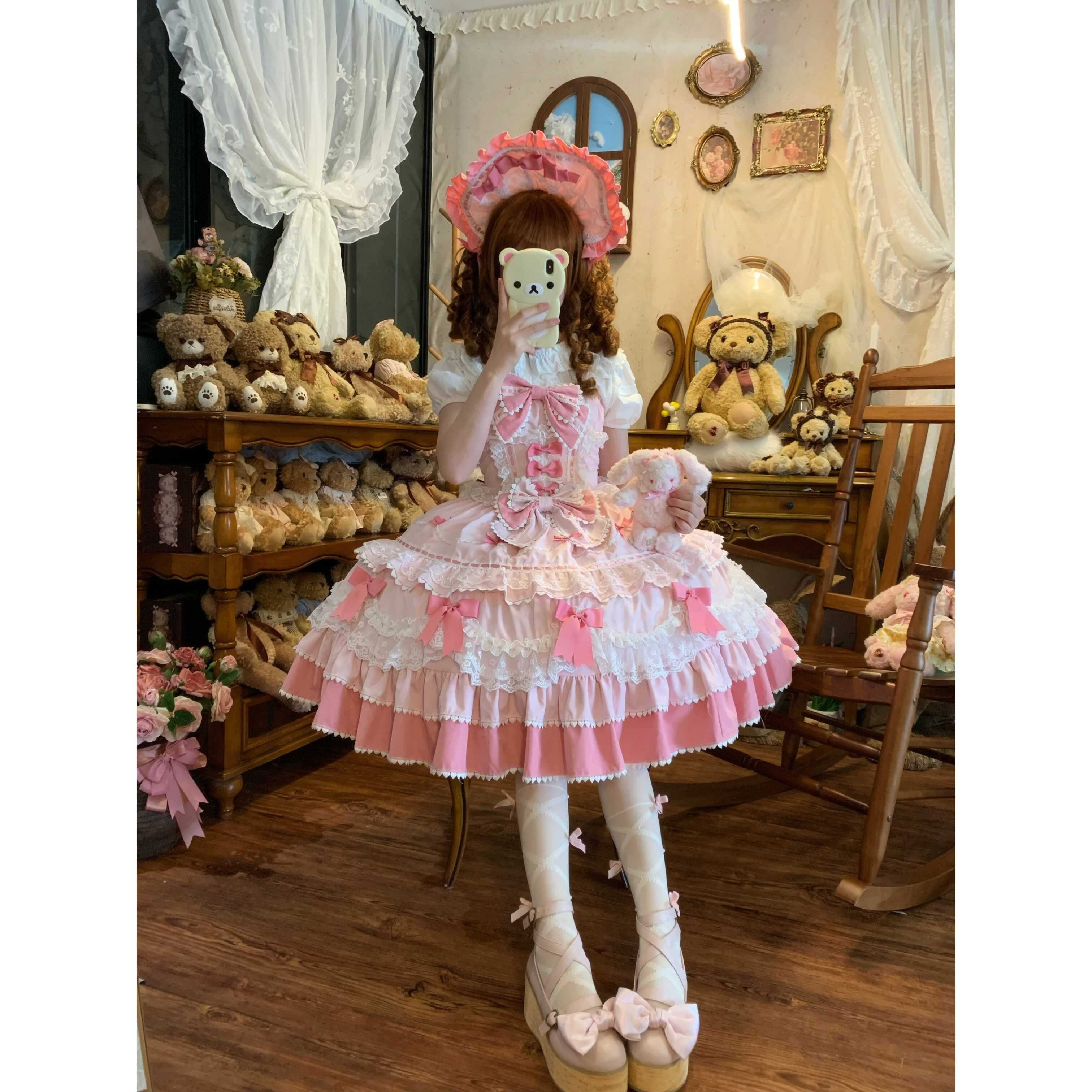 Sugar_Girl_Fondant_Cake_Print_Back_Bow_Strappy_Lolita_Women's_Jsk_/_Jumper_Skirts_971604260276_MISSTT