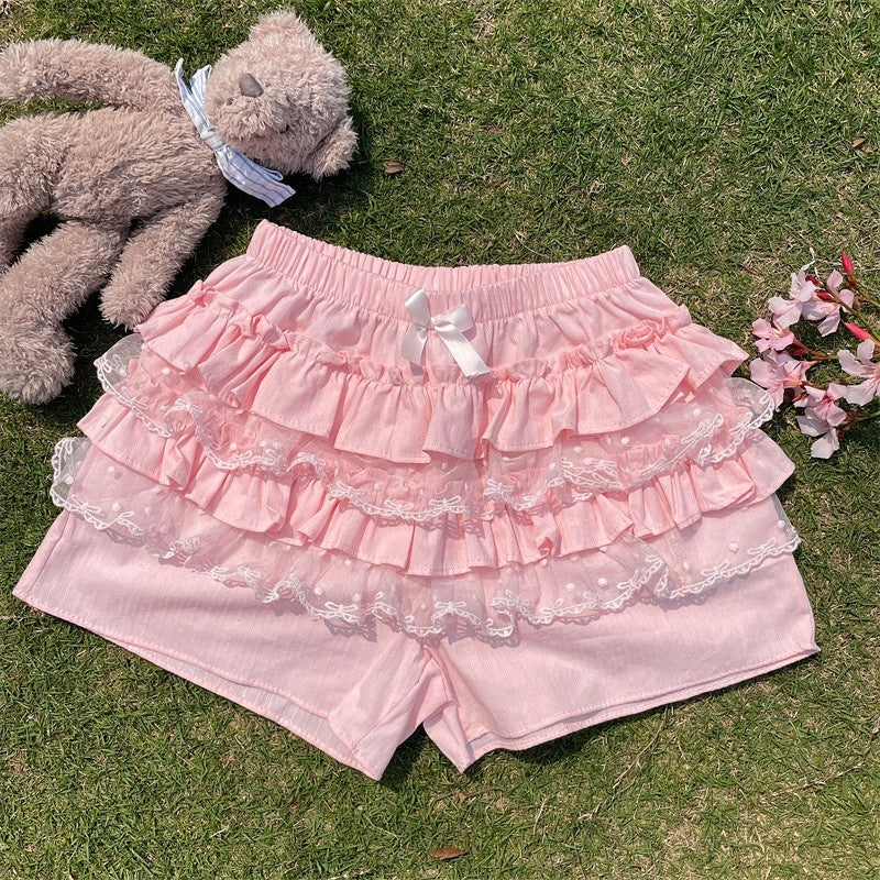 Sugar_Girl_Lace_Trim_High_Waisted_Puff_Cake_A_Line_Women's_Cotton_Short_Skirts_902832722763_MISSTT