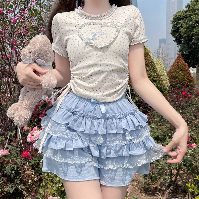 Sugar_Girl_Lace_Trim_High_Waisted_Puff_Cake_A_Line_Women's_Cotton_Short_Skirts_902832722763_MISSTT