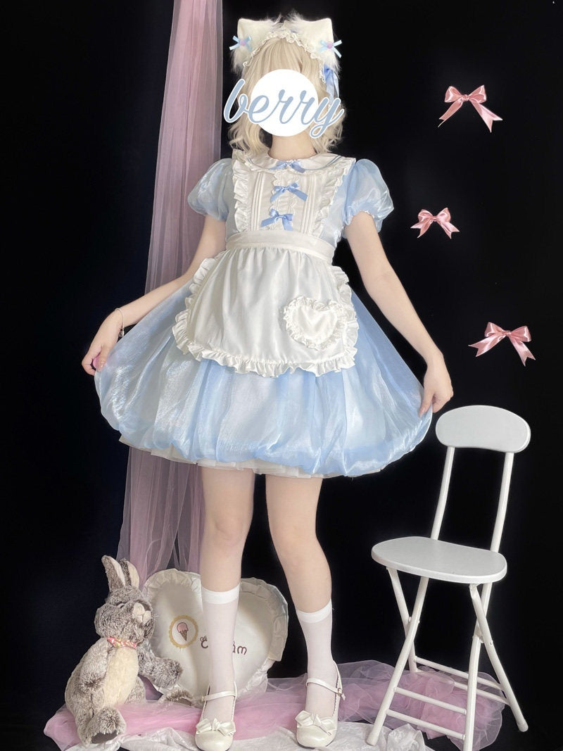 Sugar_Girl_Light_Blue_Apron_Lolita_Puff_Sleeve_Highwaist_Aline_Women's_Short_Sleeve_Op_647812847090_MISSTT