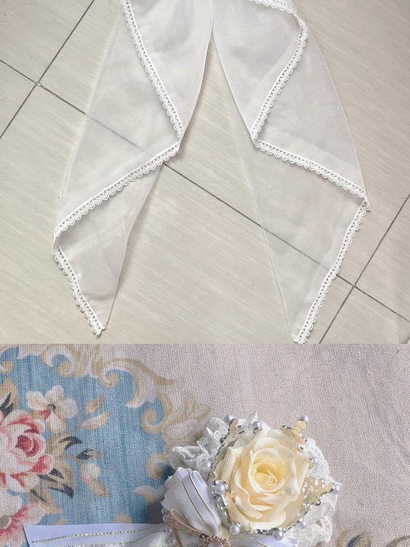 Sugar Girl Light Floral Doll Collar Spaghetti Strap High Waist Women's Jsk / Jumper Skirts