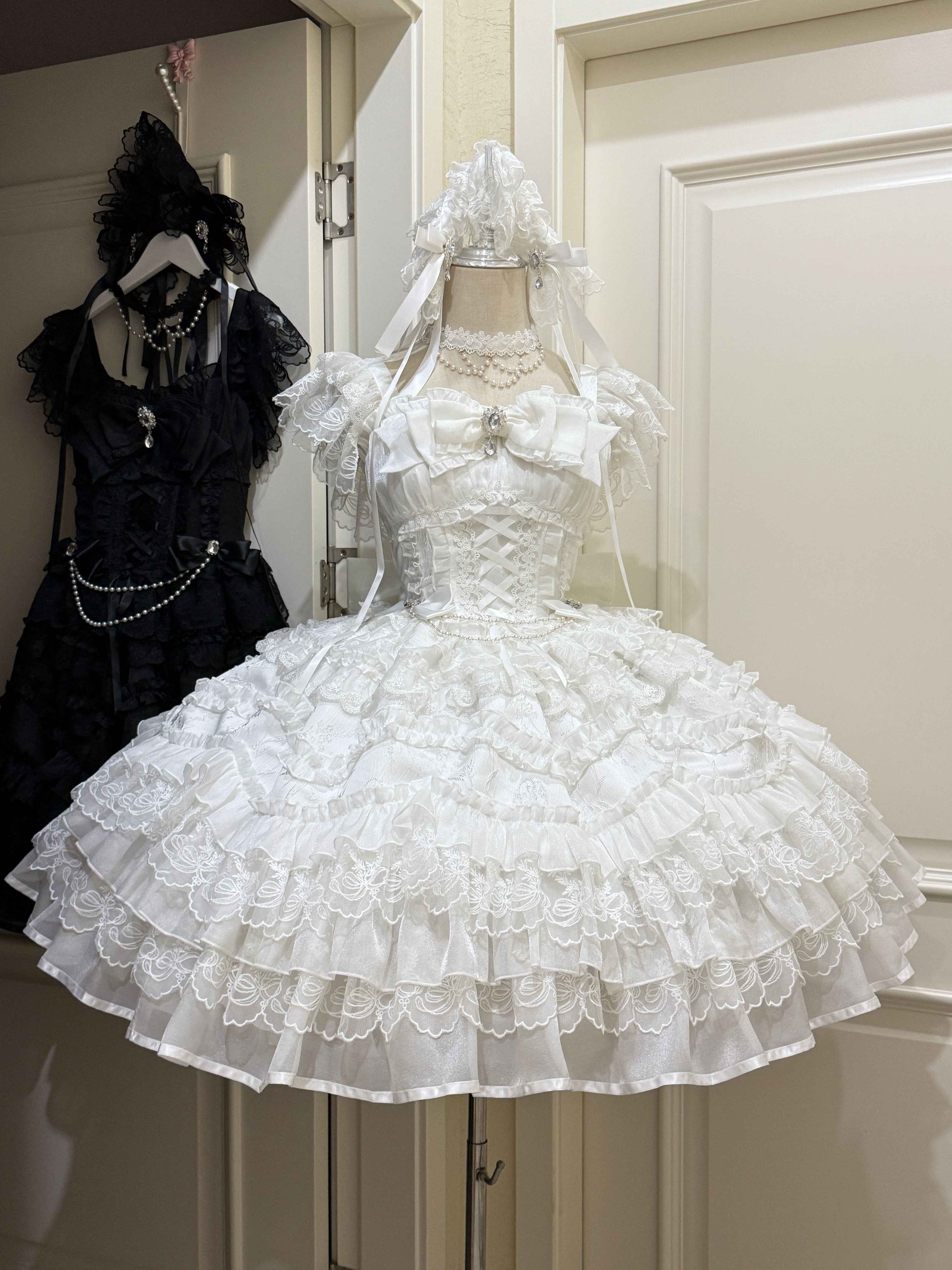 Sugar_Girl_Light_Floral_Overlay_Bow_Back_Spaghetti_Strap_Women's_Tulle_Jsk_/_Jumper_Skirts_982974890780_MISSTT