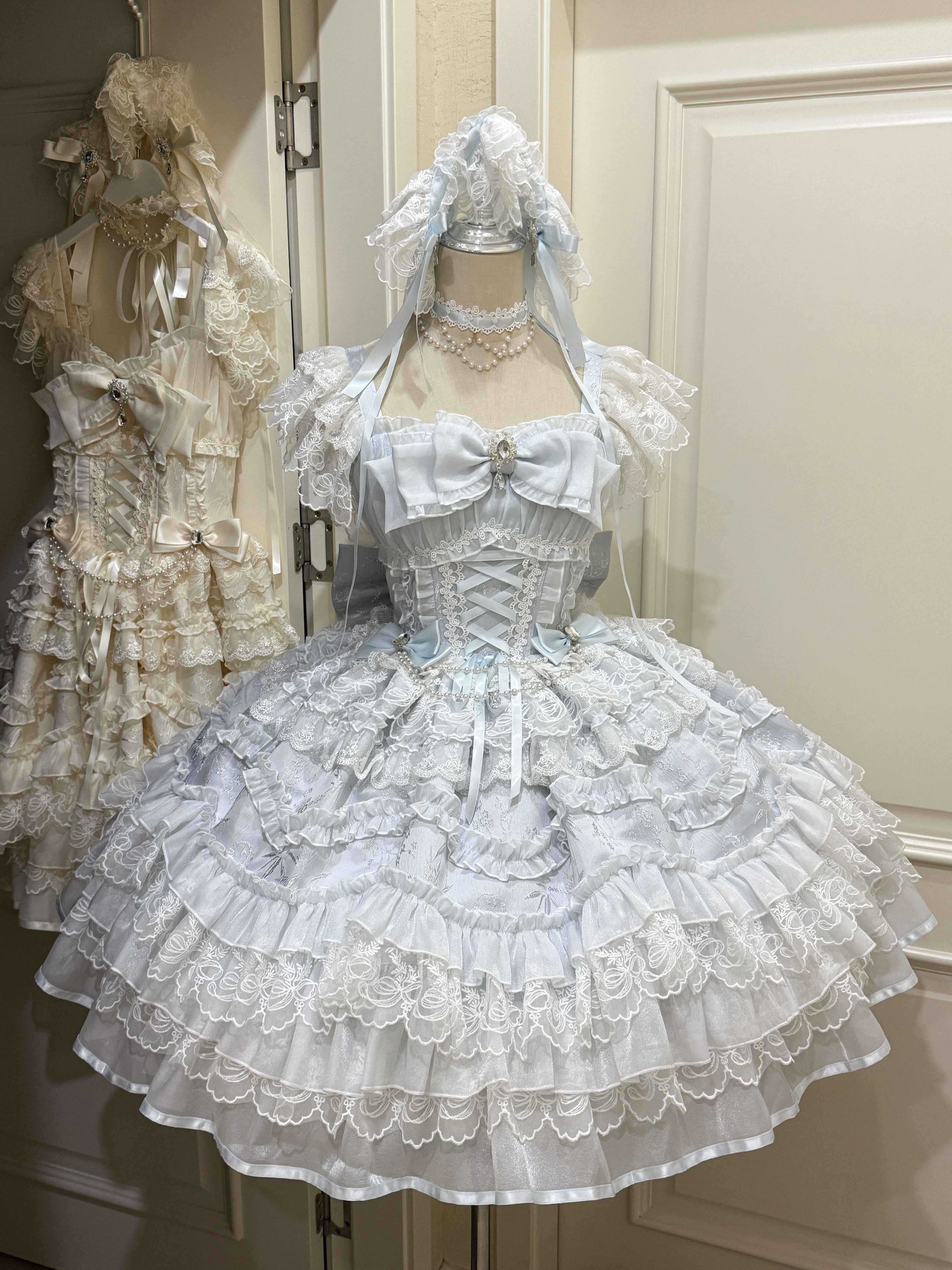Sugar_Girl_Light_Floral_Overlay_Bow_Back_Spaghetti_Strap_Women's_Tulle_Jsk_/_Jumper_Skirts_982974890780_MISSTT