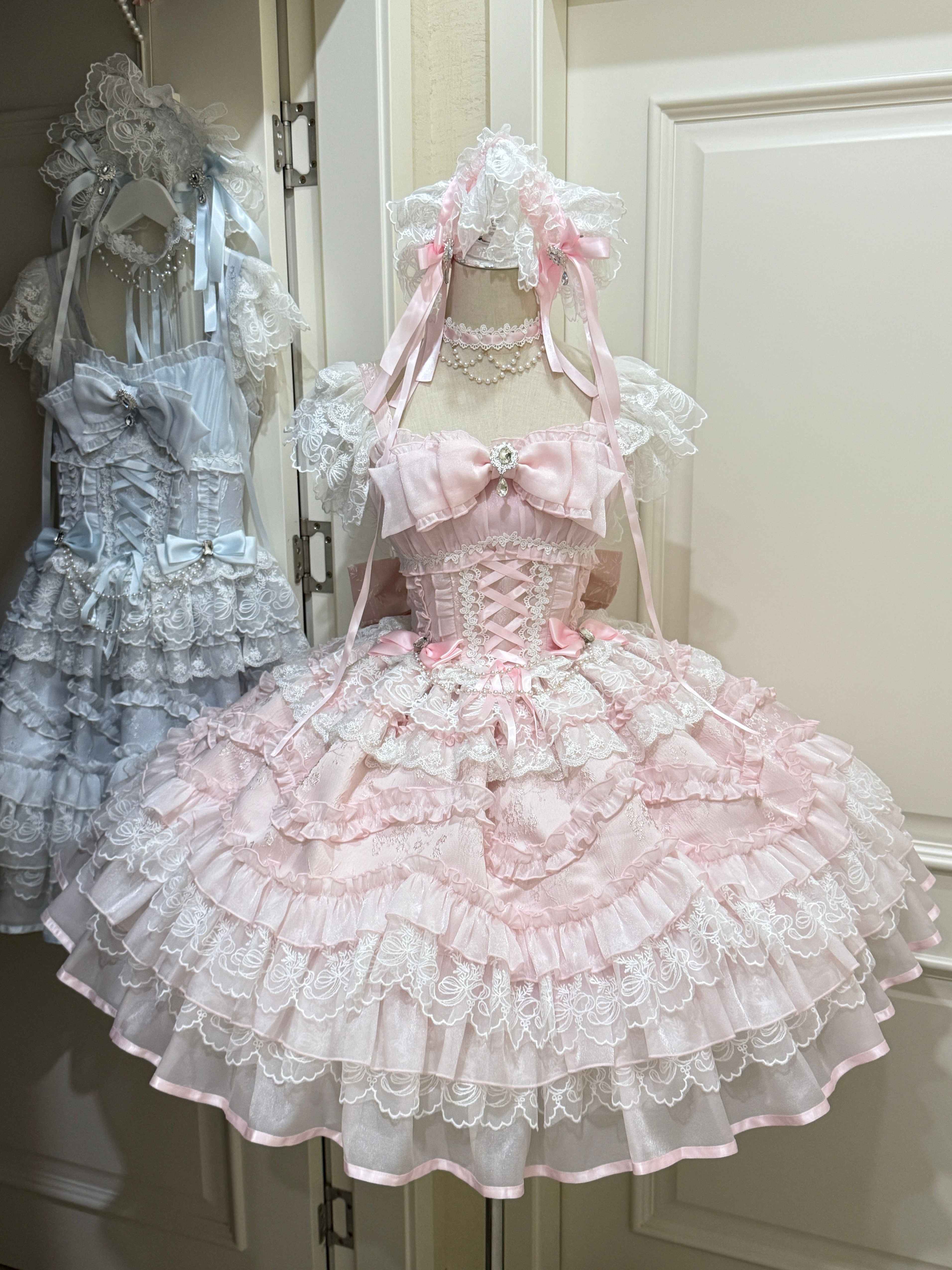 Sugar_Girl_Light_Floral_Overlay_Bow_Back_Spaghetti_Strap_Women's_Tulle_Jsk_/_Jumper_Skirts_982974890780_MISSTT
