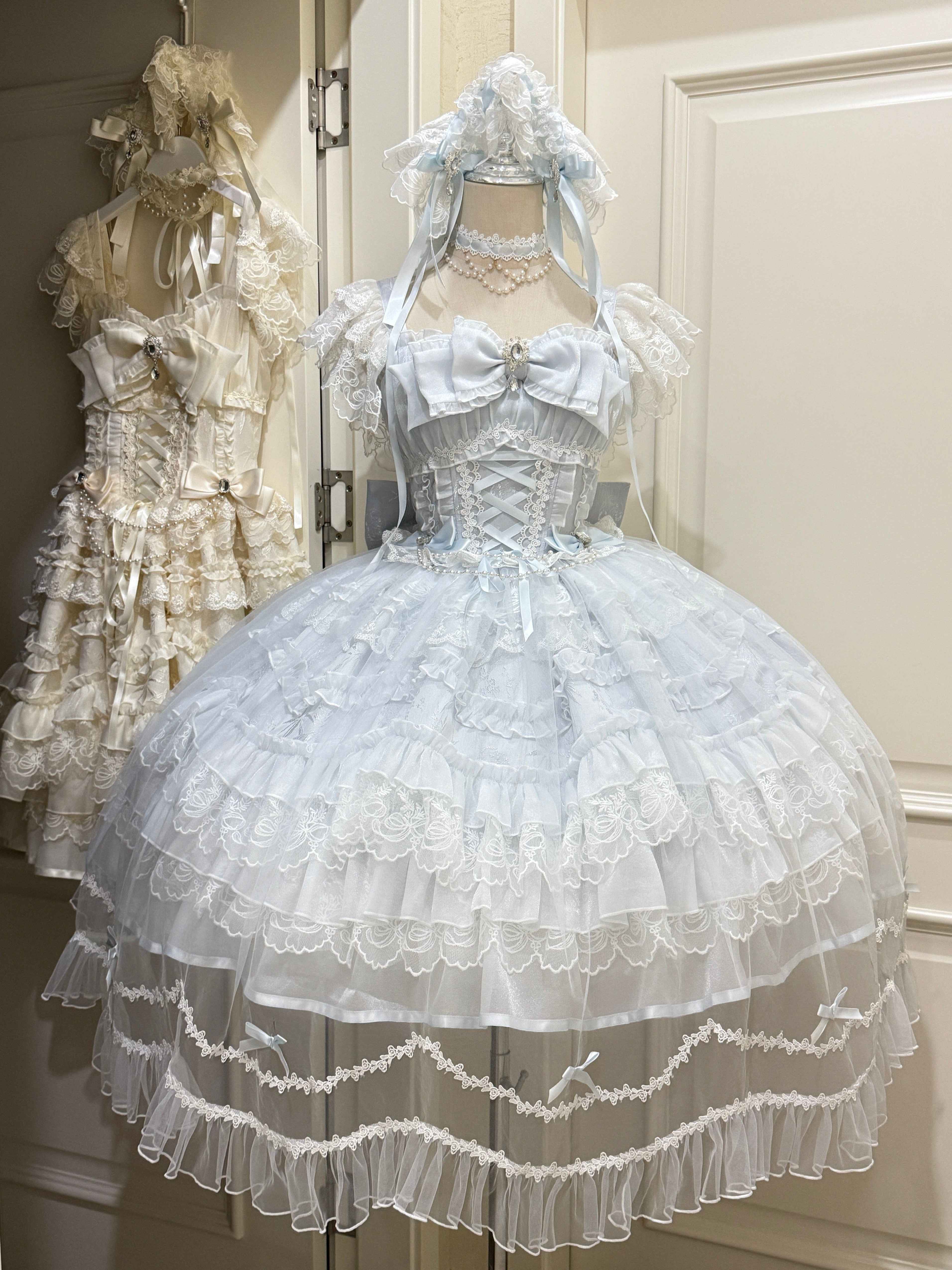 Sugar_Girl_Light_Floral_Overlay_Bow_Back_Spaghetti_Strap_Women's_Tulle_Jsk_/_Jumper_Skirts_982974890780_MISSTT