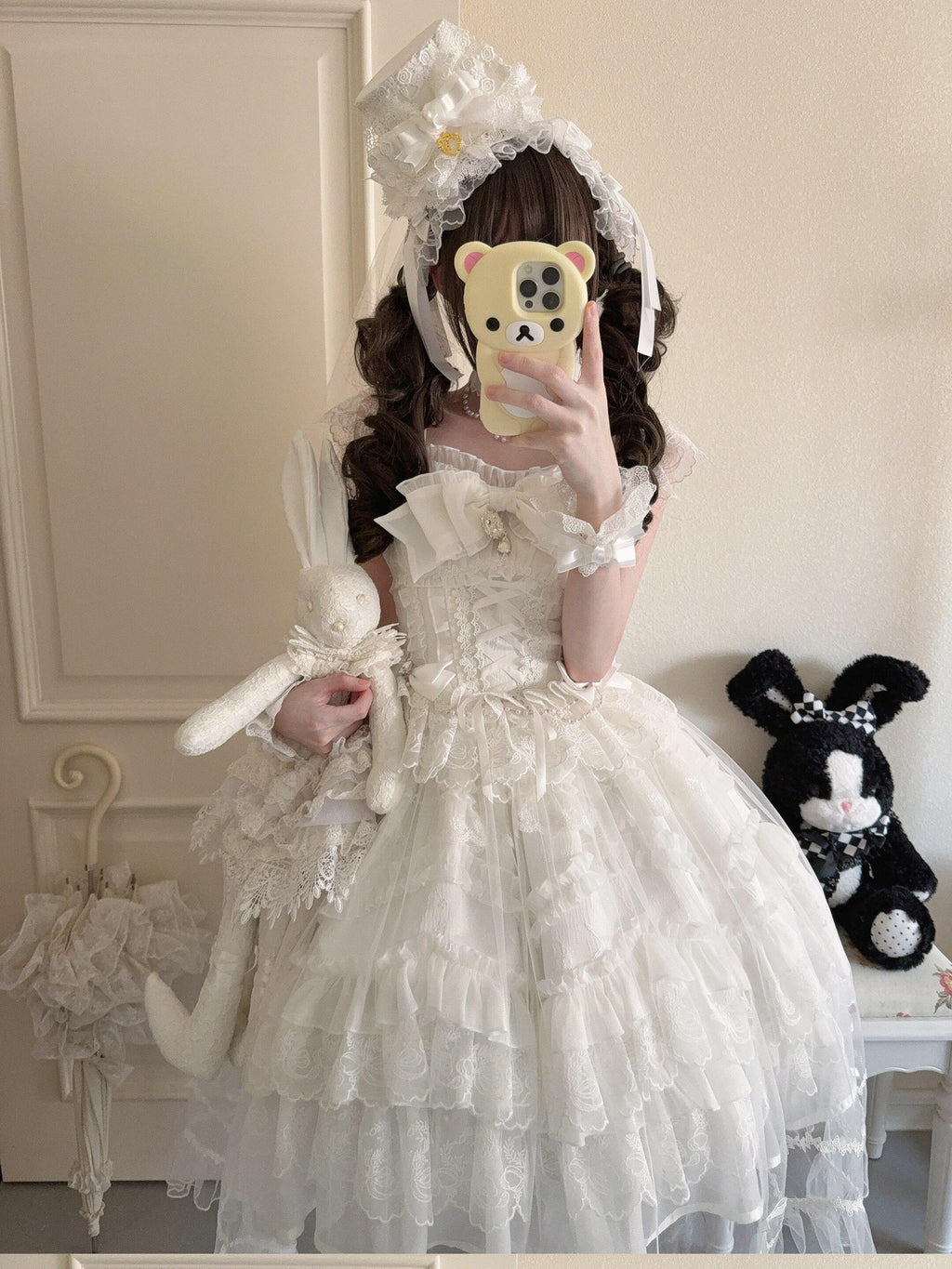 Sugar Girl Light Floral Overlay Bow Back Spaghetti Strap Women's Tulle Jsk / Jumper Skirts
