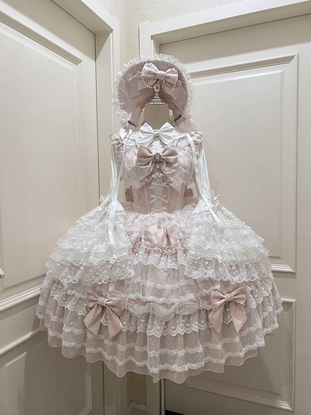 Sugar_Girl_Lolita_Doll_A_Line_Straight_Neck_Back_Bow_Women's_Jsk_/_Jumper_Skirts_851765323861_MISSTT