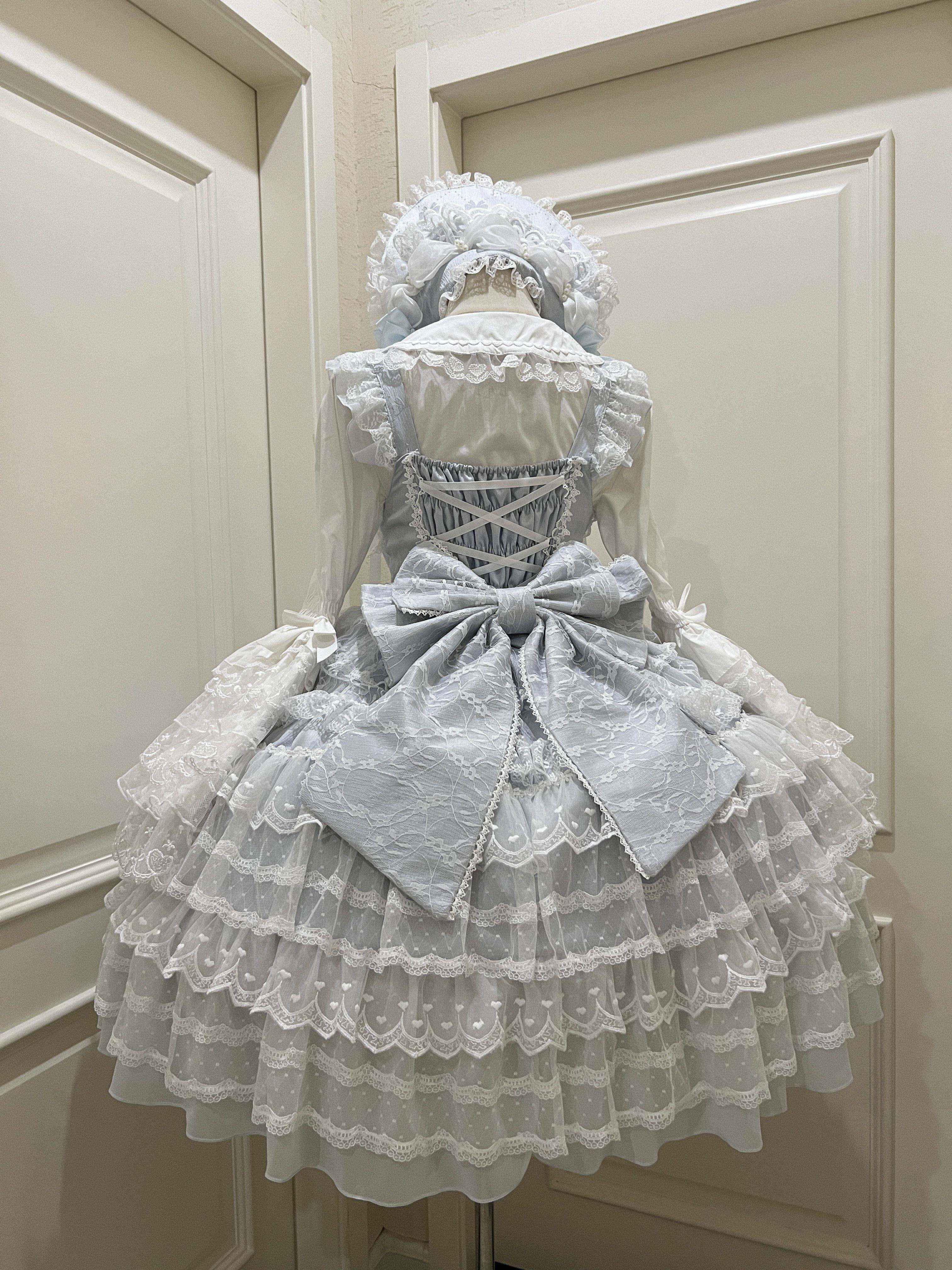 Sugar_Girl_Lolita_Doll_A_Line_Straight_Neck_Back_Bow_Women's_Jsk_/_Jumper_Skirts_851765323861_MISSTT