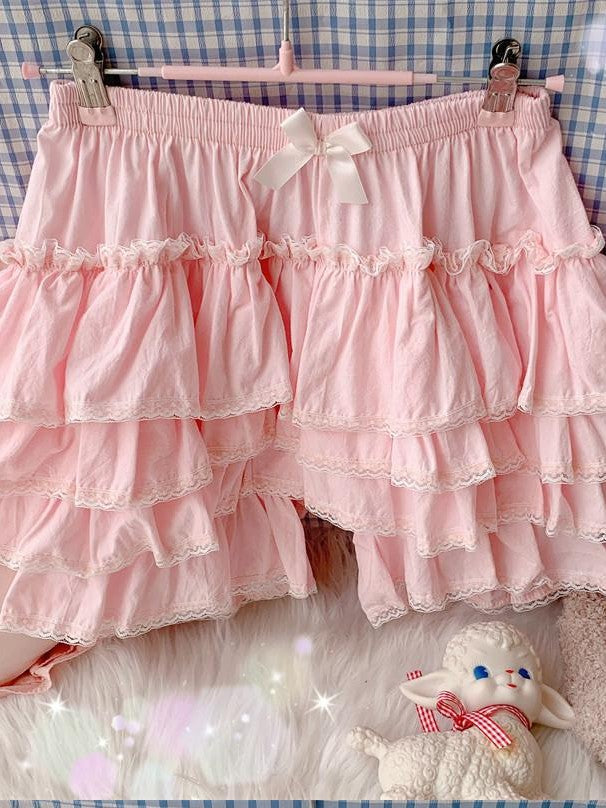 Sugar Girl Lolita Jk Pumpkin Lantern Loose Fit Women's Pure Cotton Short Bloomers