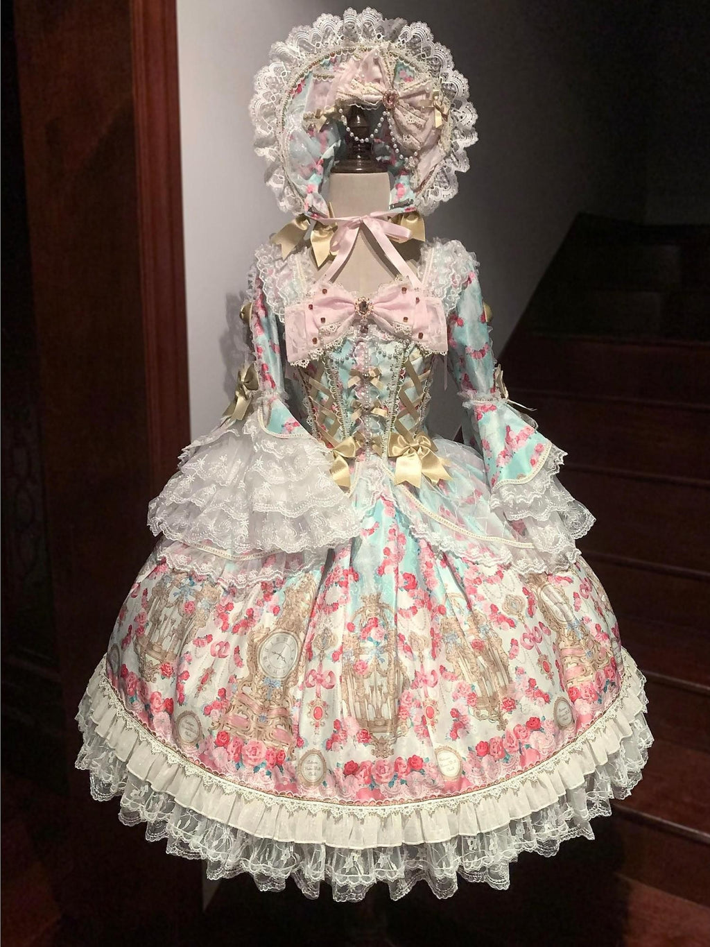 Sugar Girl Pastel Lolita Jsk Off Shoulder Sweet Cute Women's Long Sleeve Op