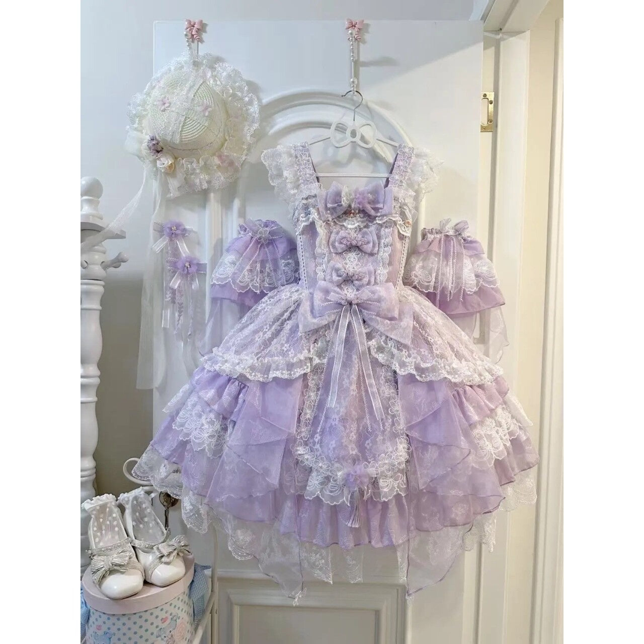 Sugar_Girl_Pear_Blossom_Chinese_Lolita_Spaghetti_Strap_Women's_Jsk_/_Jumper_Skirts_988654882543_MISSTT