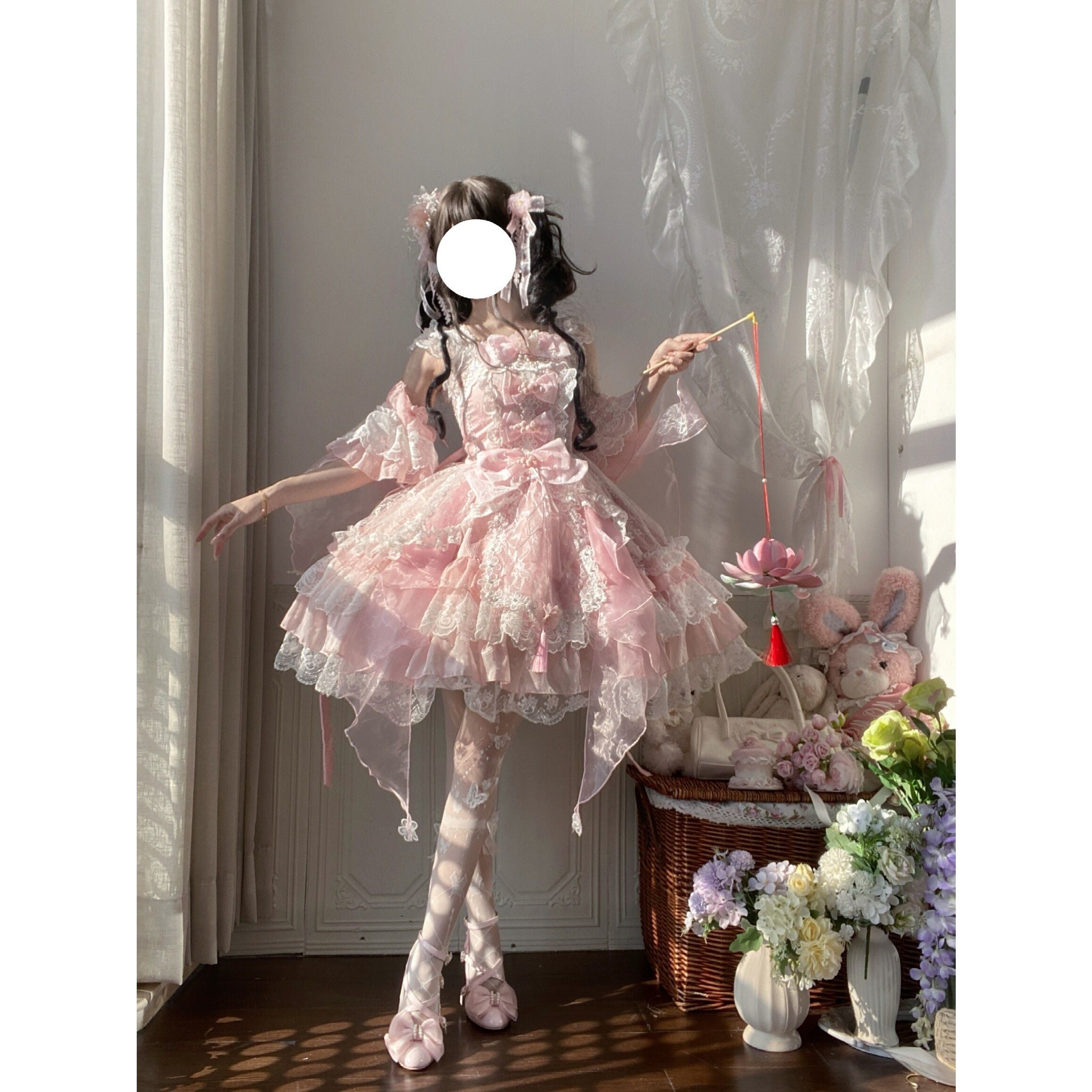 Sugar_Girl_Pear_Blossom_Chinese_Lolita_Spaghetti_Strap_Women's_Jsk_/_Jumper_Skirts_988654882543_MISSTT