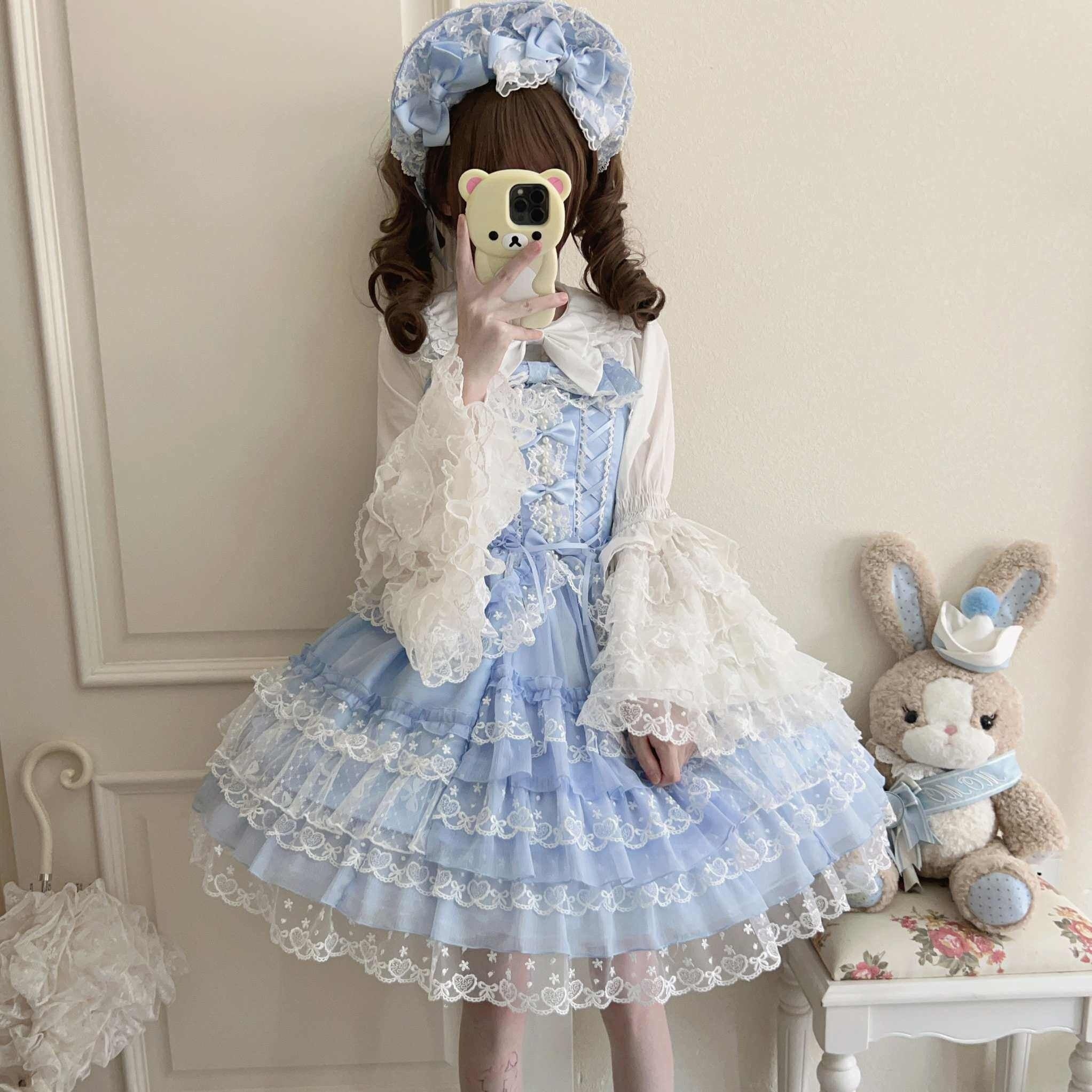 Sugar_Girl_Pink_Lolita_Doll_Slim_Fit_Strap_Cake_Skirt_Women's_Jsk_/_Jumper_Skirts_839075410586_MISSTT
