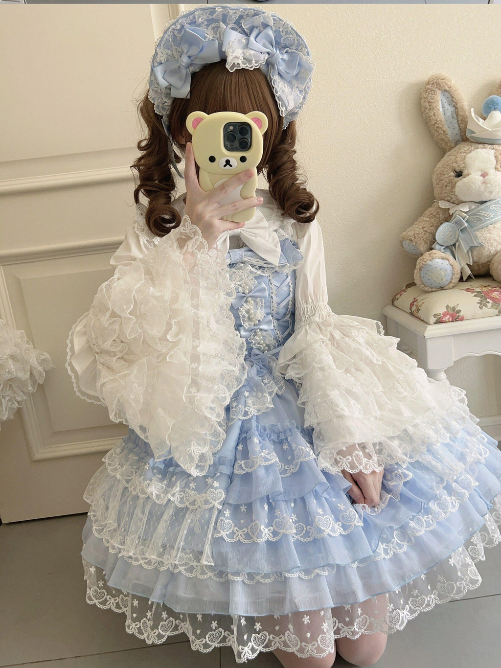 Sugar Girl Pink Lolita Doll Slim Fit Strap Cake Skirt Women's Jsk / Jumper Skirts