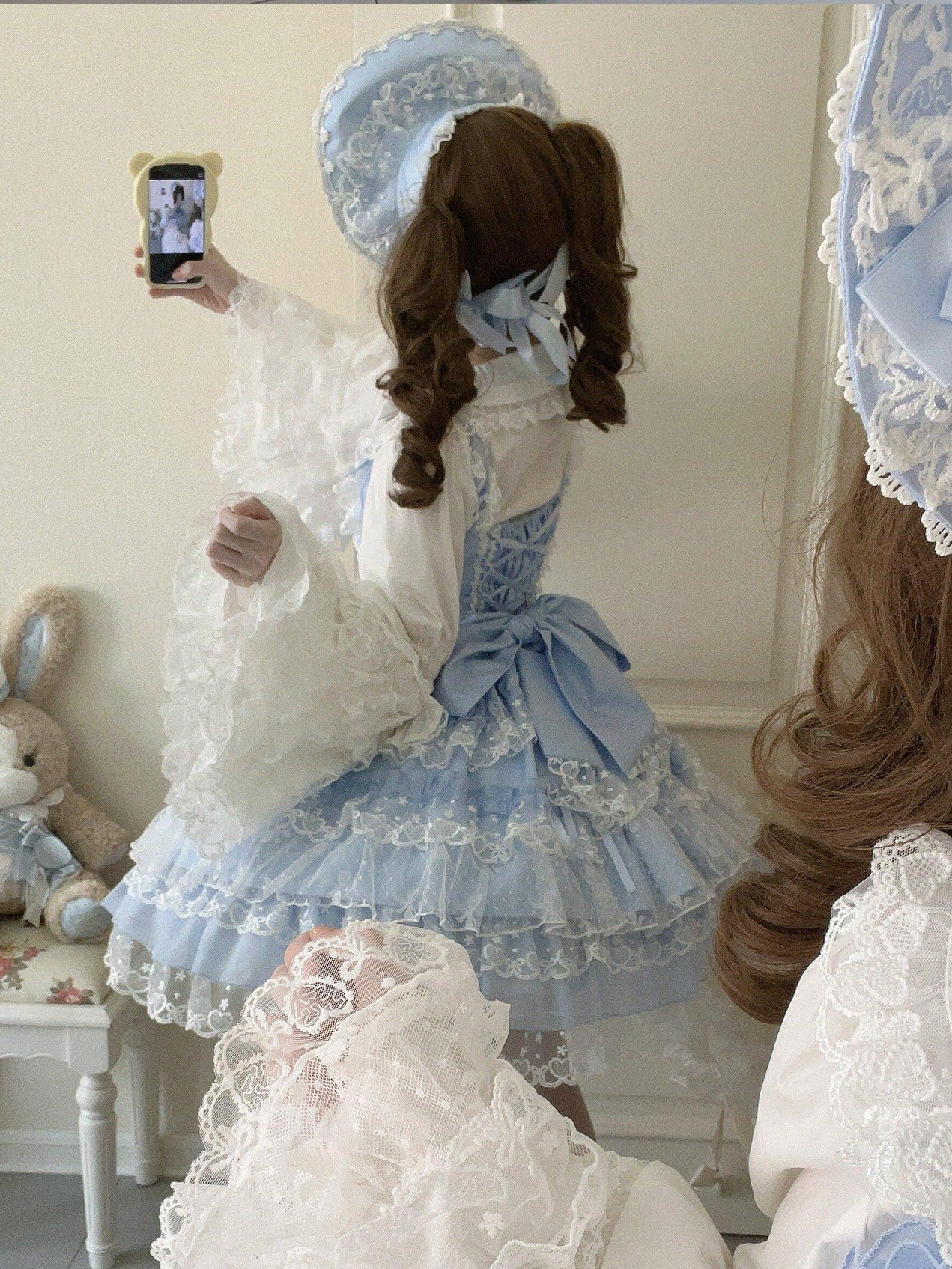 Sugar Girl Pink Lolita Doll Slim Fit Strap Cake Skirt Women's Jsk / Jumper Skirts