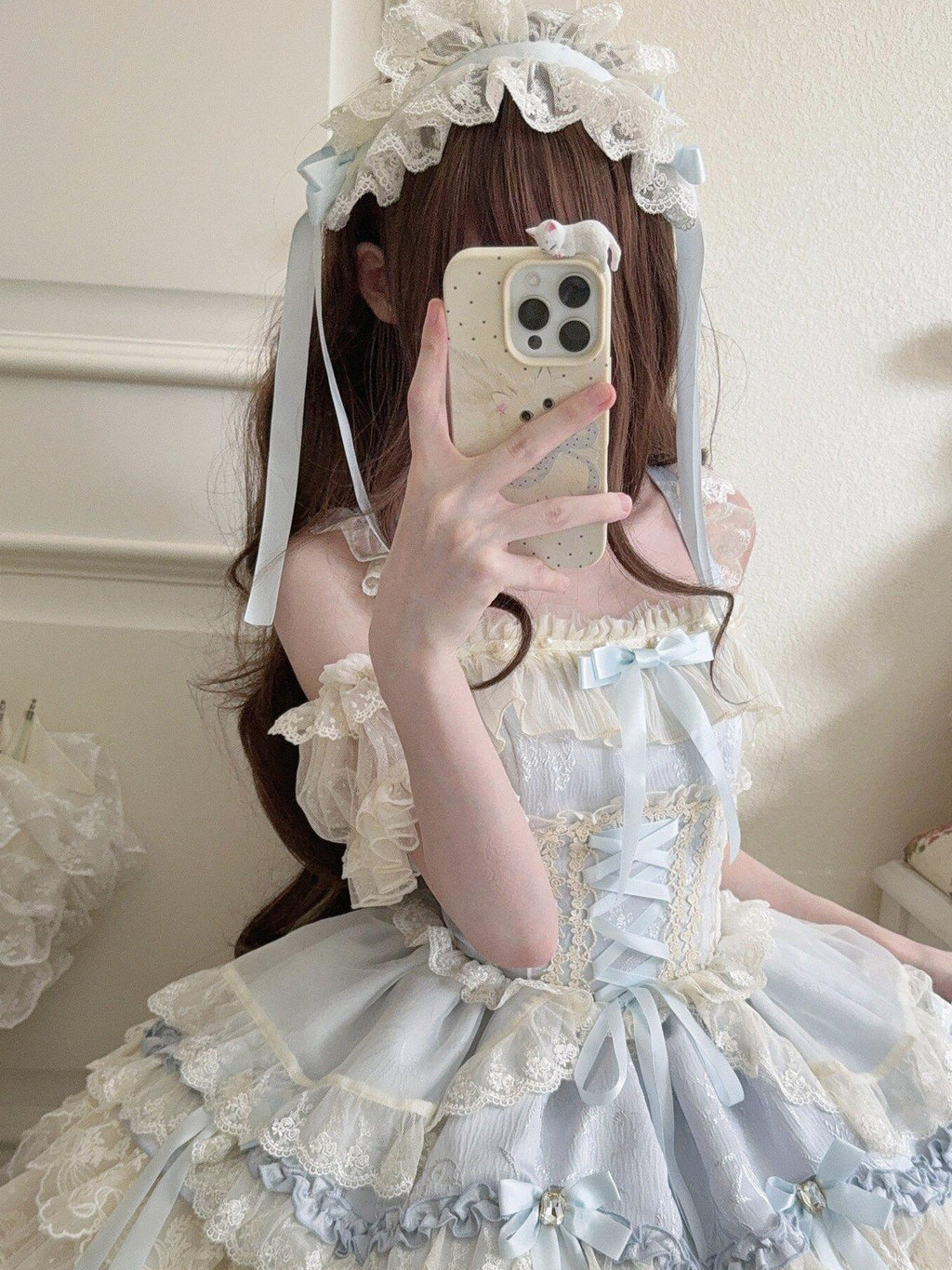 Sugar Girl Satin Ribbon Heart Ballet Spaghetti Strap Women's Jsk / Jumper Skirts