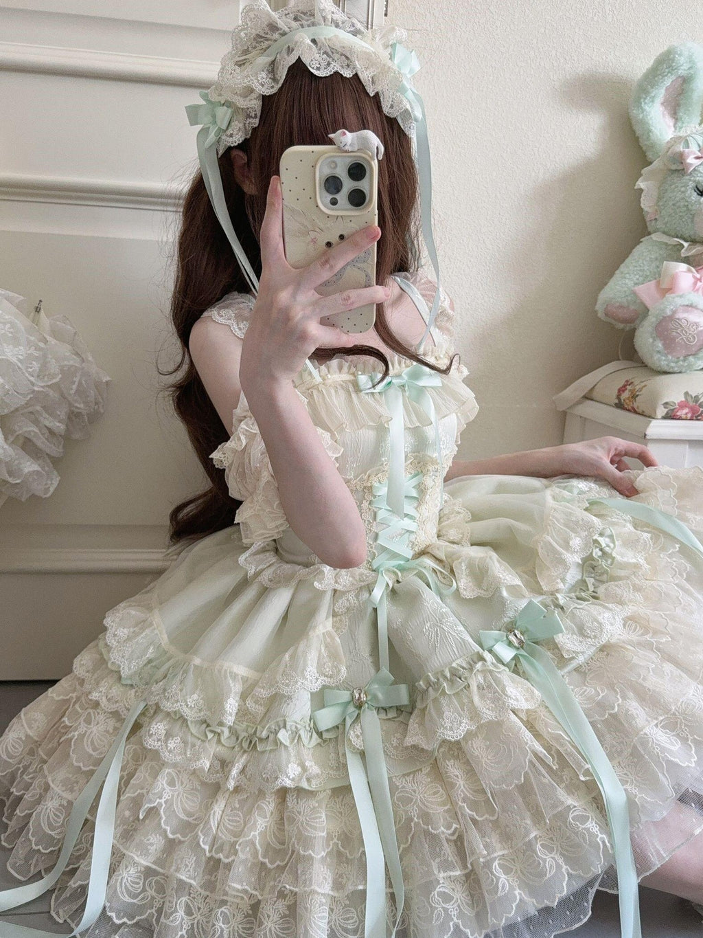 Sugar Girl Satin Ribbon Heart Ballet Spaghetti Strap Women's Jsk / Jumper Skirts