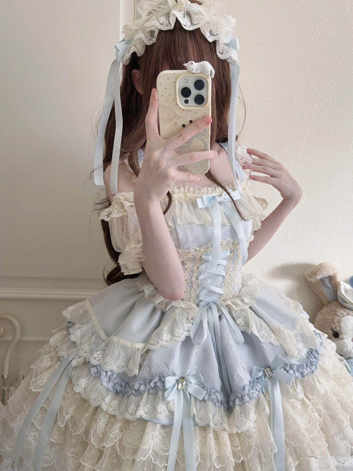 Sugar Girl Satin Ribbon Heart Ballet Spaghetti Strap Women's Jsk / Jumper Skirts