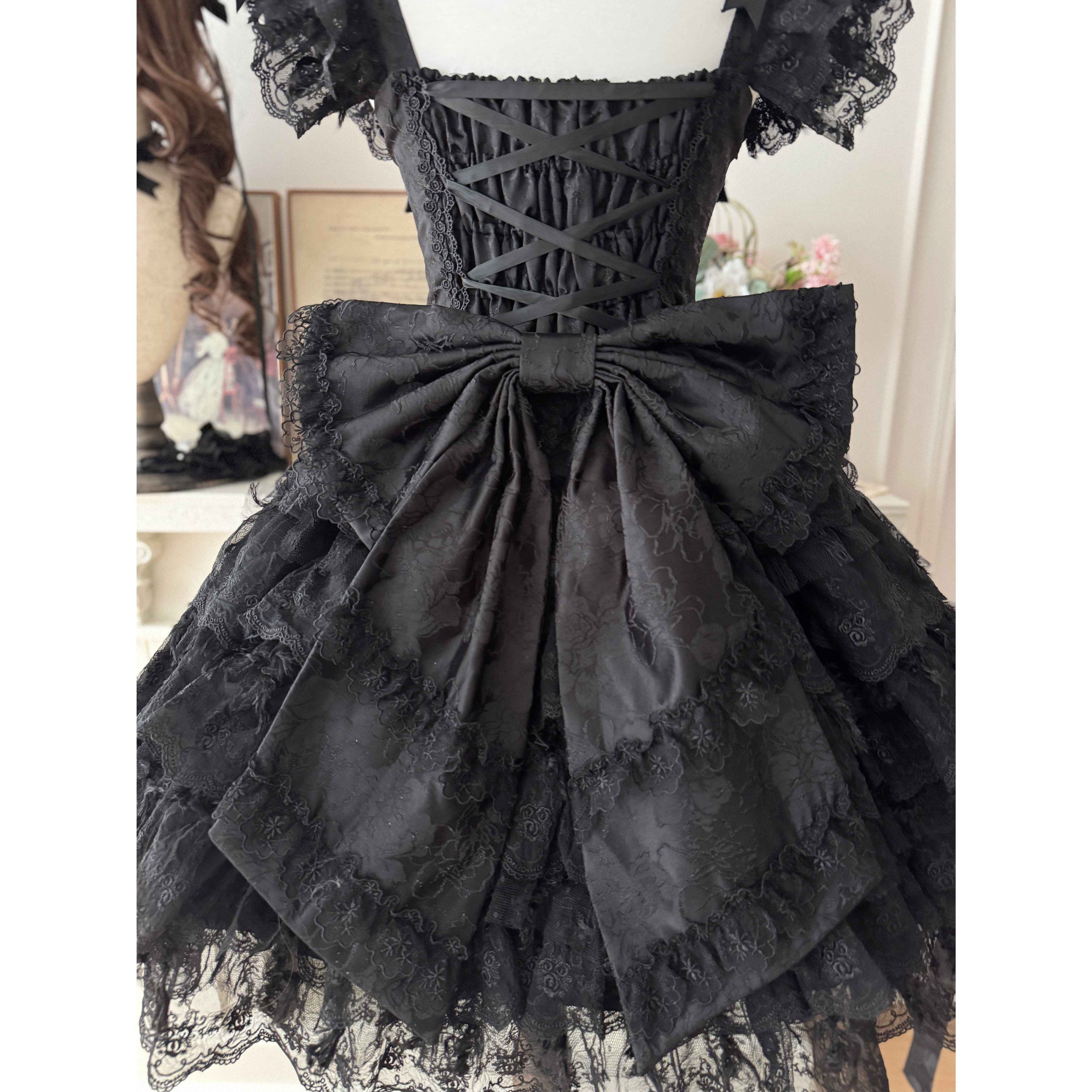 Sugar_Girl_Snow_Feather_Back_Bow_Necklace_Sleeve_Lolita_Women's_Accessories_990697922176_MISSTT