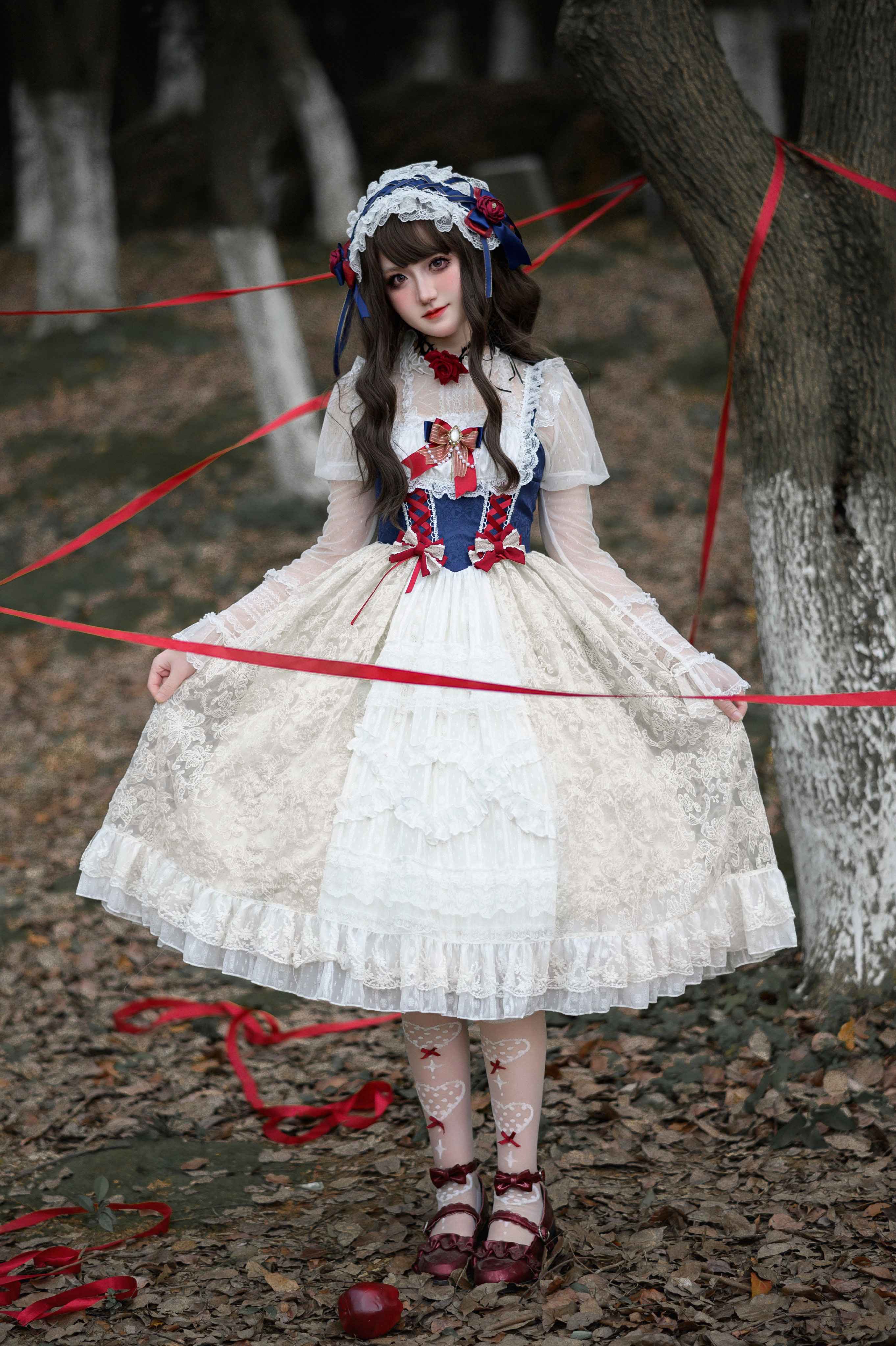 Sugar_Girl_Snow_White_Lolita_High_Waist_A_Line_Strap_Women's_Polyester_Jsk_/_Jumper_Skirts_744910667721_MISSTT