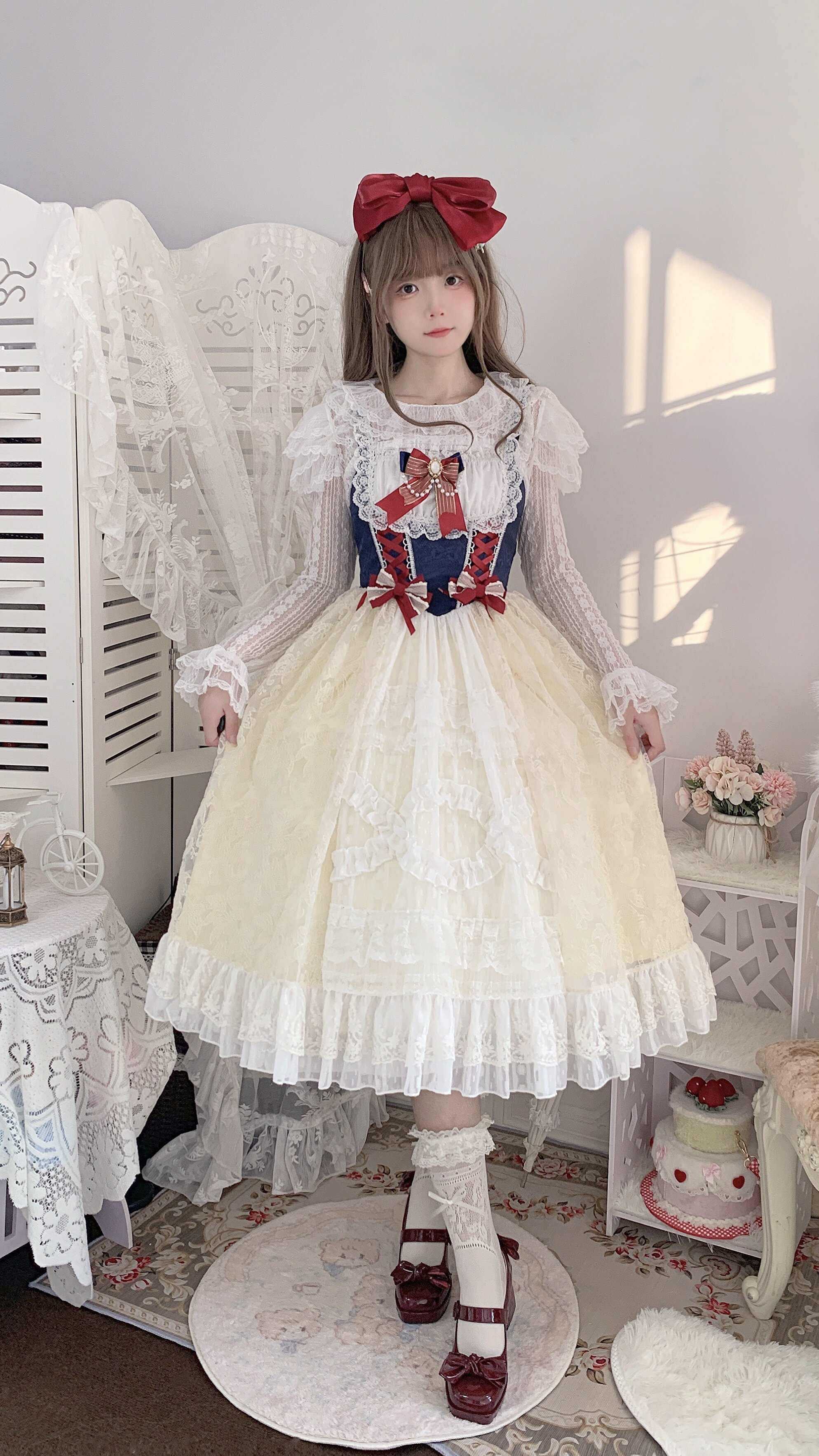 Sugar_Girl_Snow_White_Sweet_Lolita_Spaghetti_Strap_Women's_Polyester_Jsk_/_Jumper_Skirts_750773035187_MISSTT