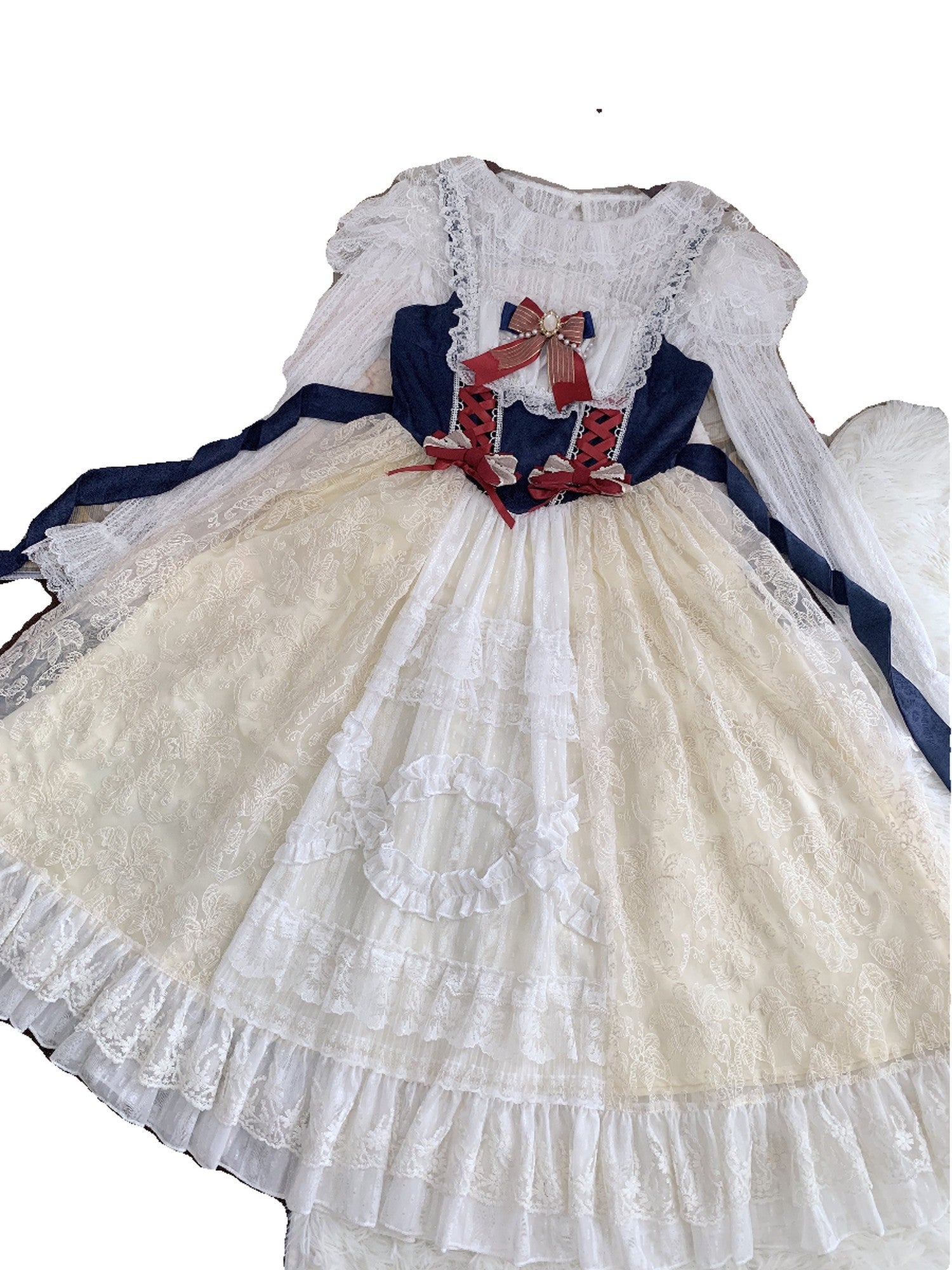 Sugar Girl Snow White Sweet Lolita Spaghetti Strap Women's Polyester Jsk / Jumper Skirts