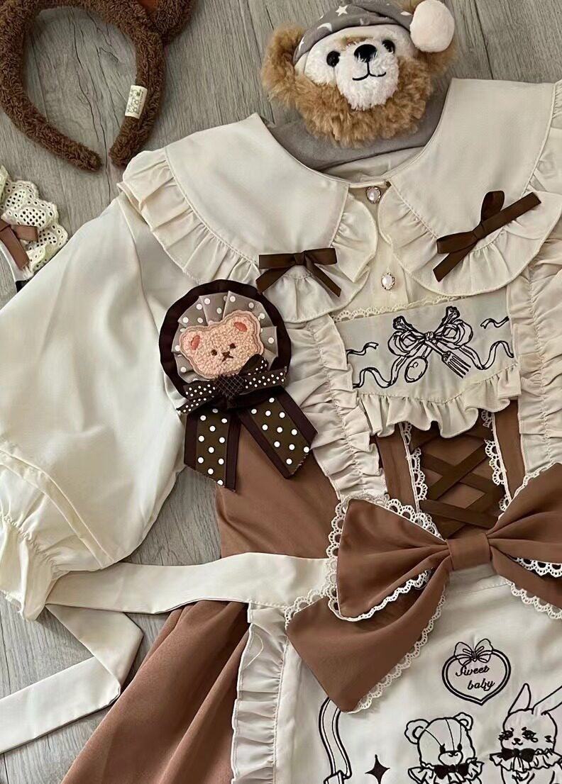 Sugar_Girl_Tiered_Lolita_Apron_Bow_Bear_Brooch_Women's_Chiffon_Jsk_/_Jumper_Skirts_730076422124_MISSTT