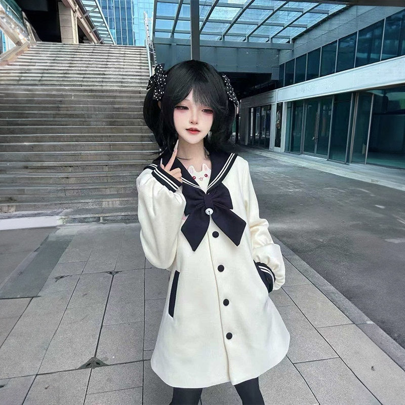 Sweet_Kawaii_JK_Blue_Embroidered_Rabbit_Tail_Bow_Lapel_Jk_Oversized_Women's_Coats_989580730927_MISSTT