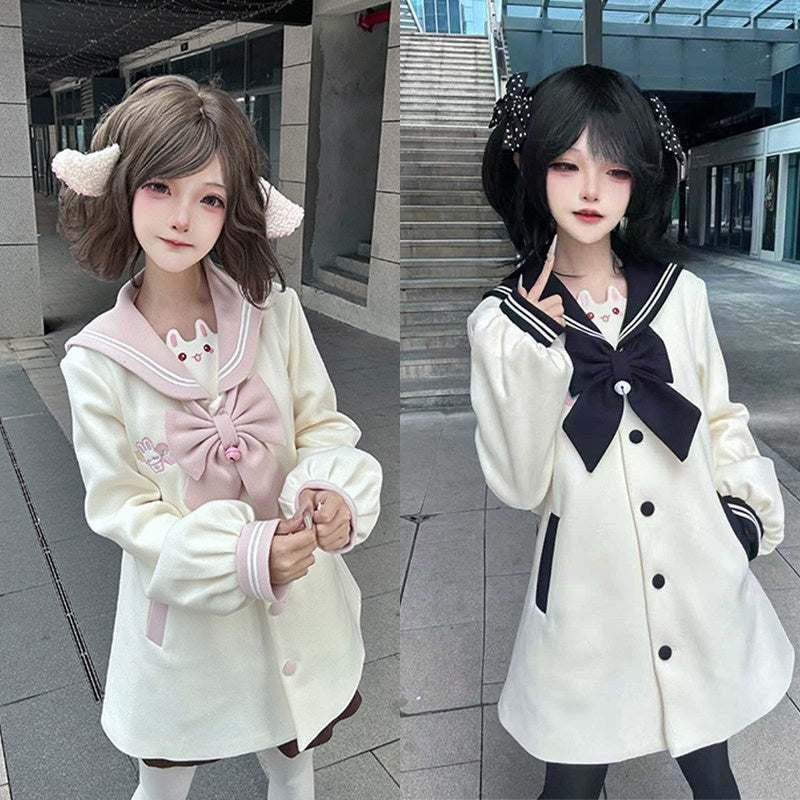 Sweet_Kawaii_JK_Blue_Embroidered_Rabbit_Tail_Bow_Lapel_Jk_Oversized_Women's_Coats_989580730927_MISSTT