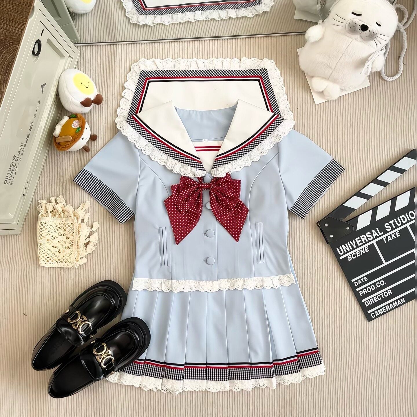 Sweet_Kawaii_JK_Blue_Sailor_Lapel_Short_Sleeve_Women's_Polyester_Short_Skirt_Skirt_Sets_1060246971048_MISSTT