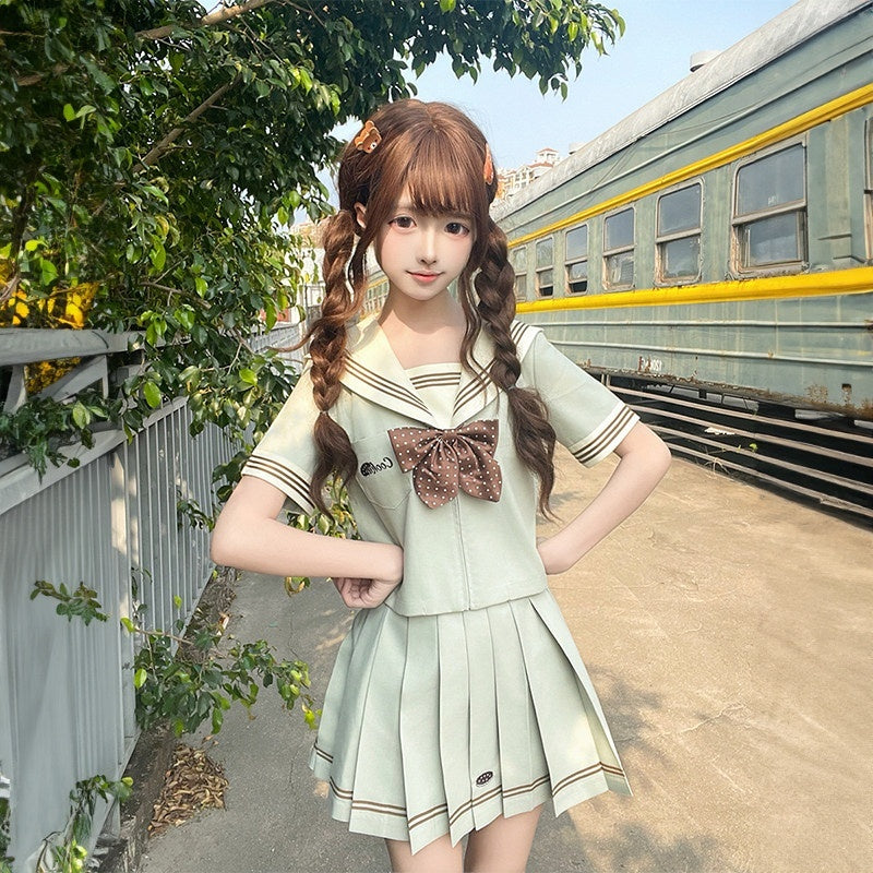 Sweet_Kawaii_JK_Cookie_Wave_Sailor_Collar_Long_Sleeve_Short_Skirt_Women's_Polyester_Skirt_Sets_1037568624124_MISSTT