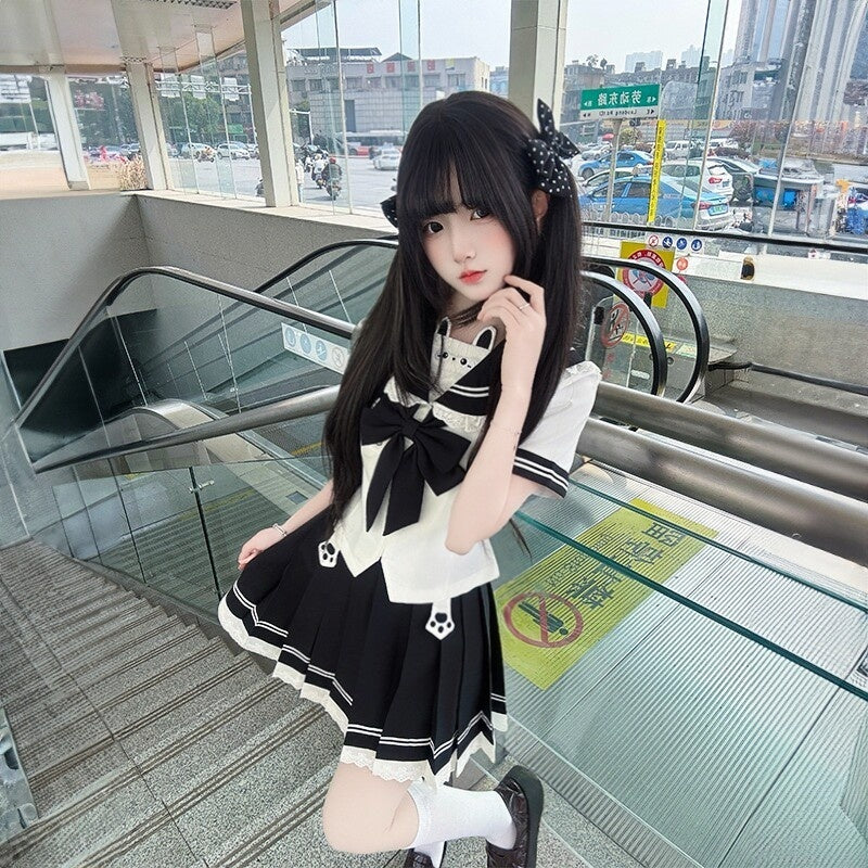 Sweet_Kawaii_JK_Cute_Bunny_Jk_Sailor_Collar_Lace_Trim_Women's_Polyester_Skirt_Sets_1034214744076_MISSTT