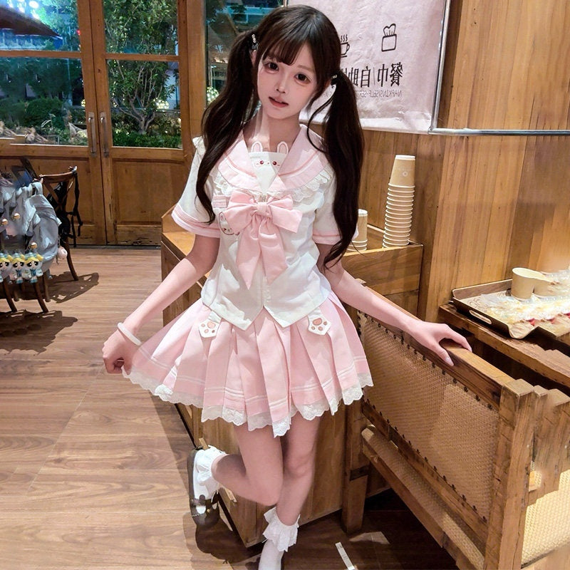 Sweet_Kawaii_JK_Cute_Rabbit_Jk_Sailor_Cinched_Waist_Women's_Polyester_Skirt_Sets_998311185840_MISSTT