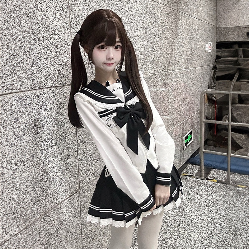 Sweet_Kawaii_JK_Cute_Rabbit_Waist_Cinched_Sailor_Collar_Women's_Polyester_Skirt_Sets_995737831156_MISSTT