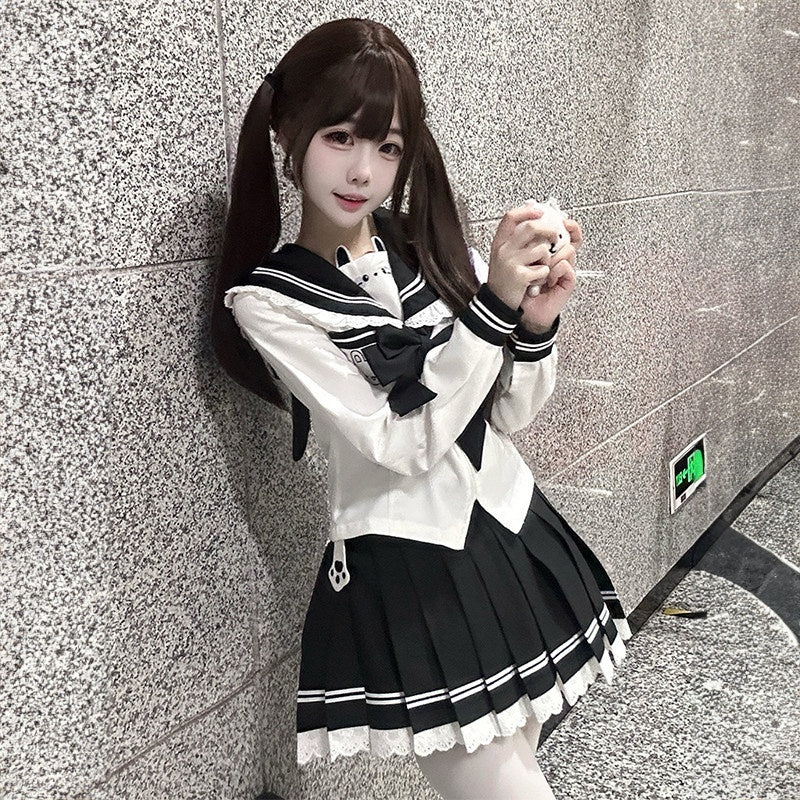 Sweet_Kawaii_JK_Cute_Rabbit_Waist_Cinched_Sailor_Collar_Women's_Polyester_Skirt_Sets_995737831156_MISSTT