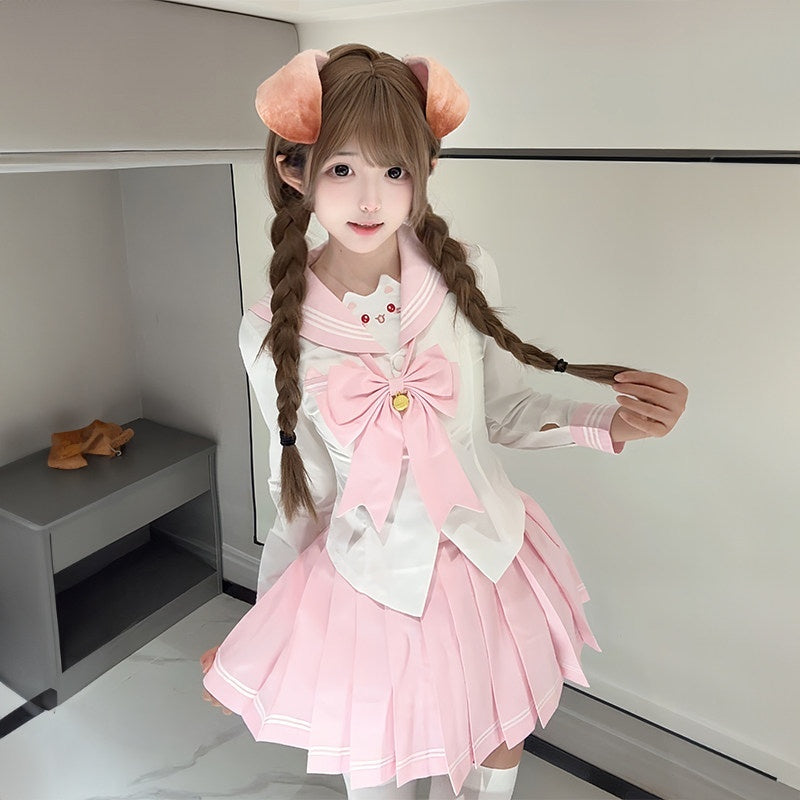 Sweet_Kawaii_JK_Cute_Sailor_Short_Sleeve_Slim_Fit_Lapel_School_Women's_Polyester_Skirt_Sets_975675463885_MISSTT