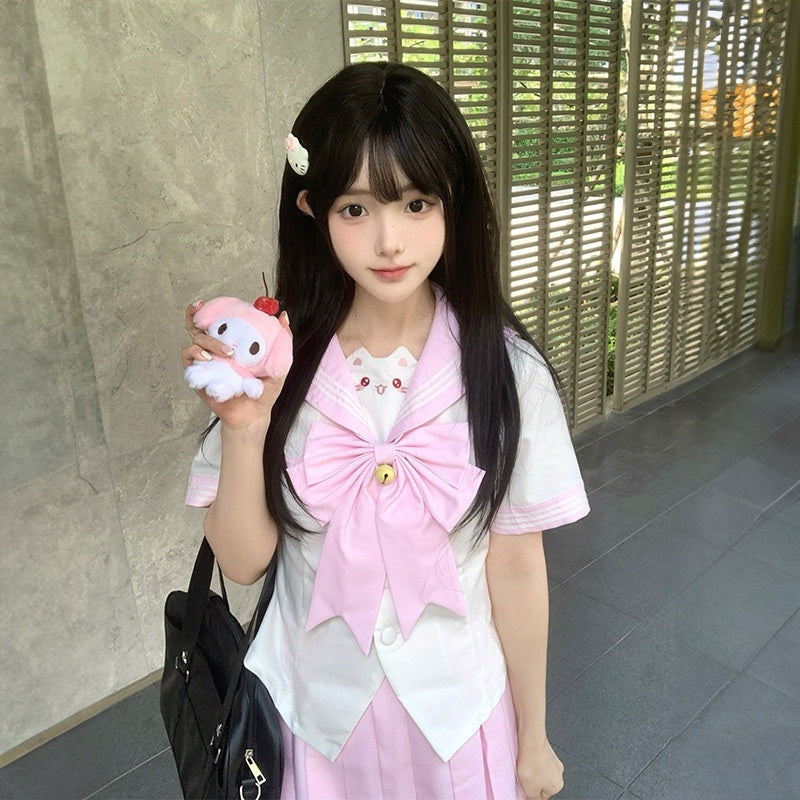 Sweet_Kawaii_JK_Cute_Sailor_Short_Sleeve_Slim_Fit_Lapel_School_Women's_Polyester_Skirt_Sets_975675463885_MISSTT