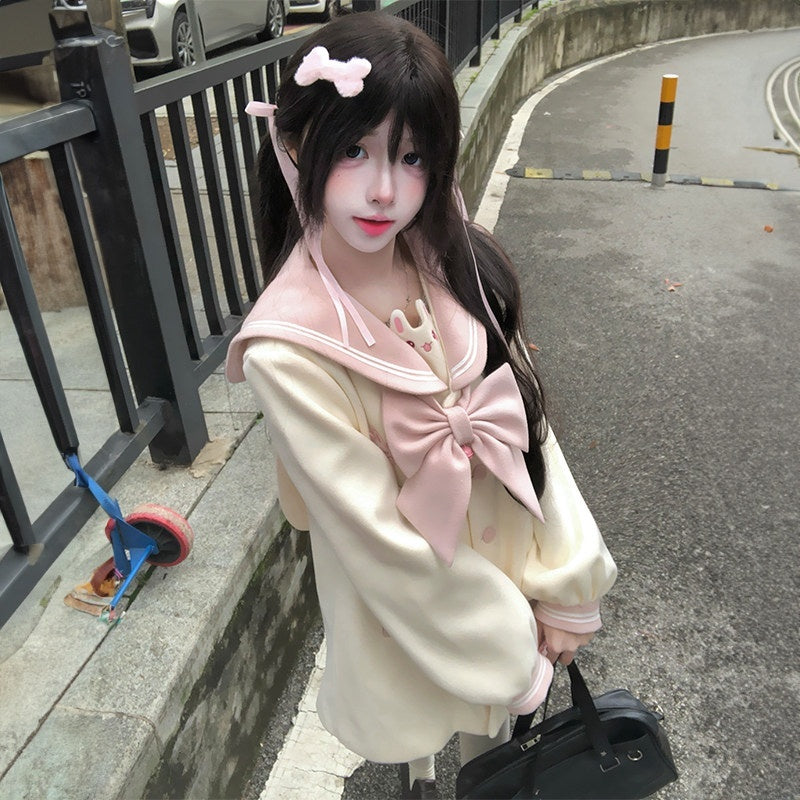 Sweet_Kawaii_JK_Embroidered_Bell_Bow_Rabbit_Tail_Jk_Thickened_Loose_Women's_Polyester_Coats_989311449779_MISSTT