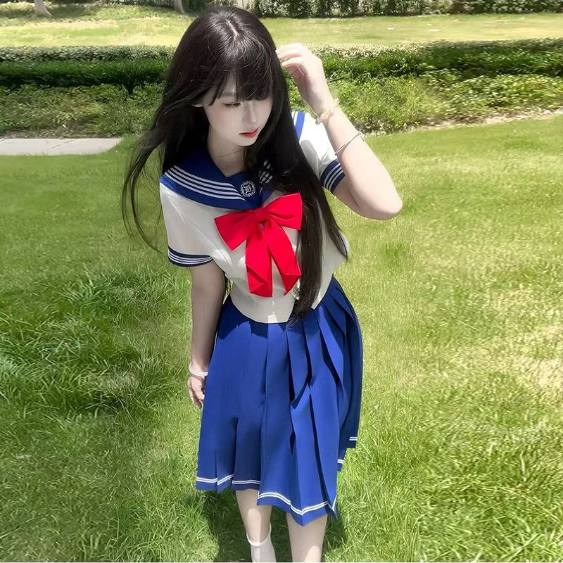 Sweet_Kawaii_JK_Japanese_Waist_Cinched_Sailor_Short_Sleeve_Bow_Women's_Polyester_Skirt_Sets_938709417089_MISSTT