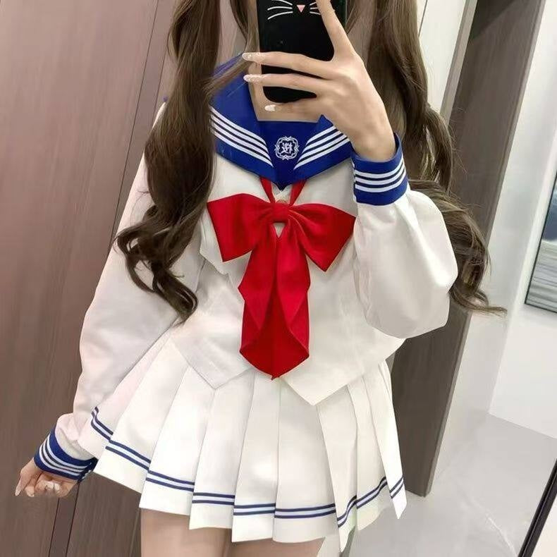 Sweet_Kawaii_JK_Japanese_Waist_Cinched_Sailor_Short_Sleeve_Bow_Women's_Polyester_Skirt_Sets_938709417089_MISSTT