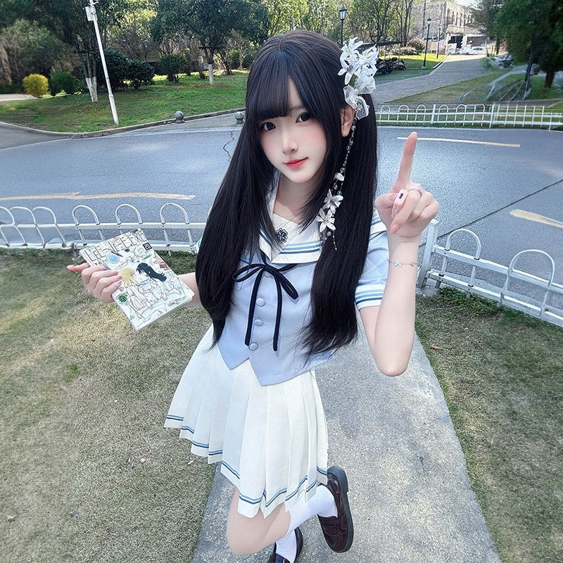 Sweet_Kawaii_JK_Japanese_Waist_Cinched_Short_Sleeve_Sailor_Collar_Women's_Polyester_Skirt_Sets_1047797076003_MISSTT