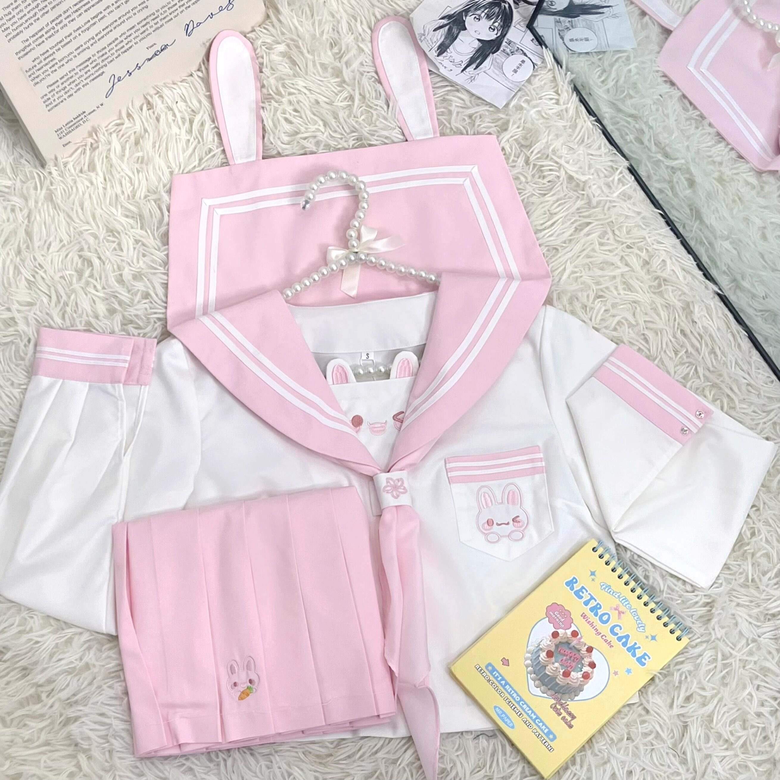 Sweet_Kawaii_JK_Jk_Sailor_Collar_Triangle_Scarf_Short_Sleeve_Short_Skirt_Women's_Skirt_Sets_938025025963_MISSTT