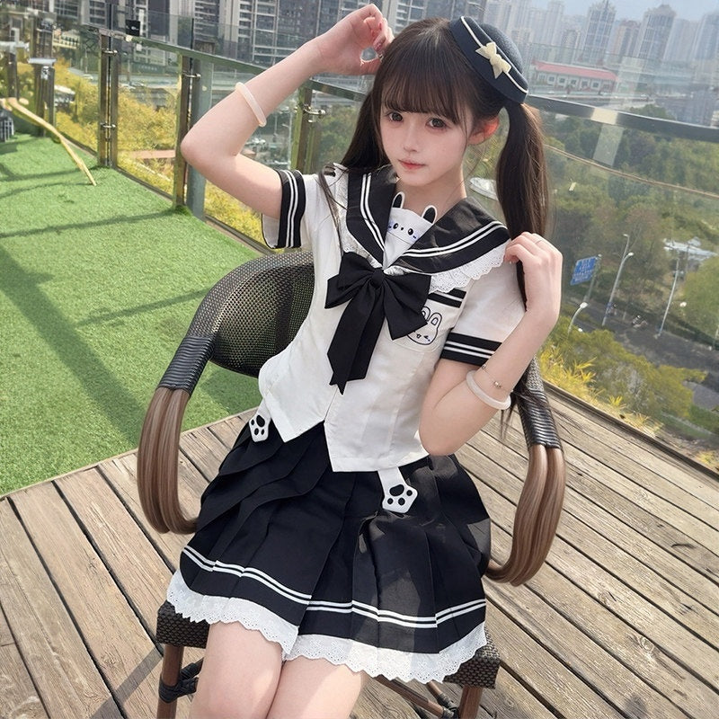 Sweet_Kawaii_JK_Jk_Sailor_Collar_Waist_Cinched_Short_Sleeve_Women's_Polyester_Skirt_Sets_1051689749572_MISSTT