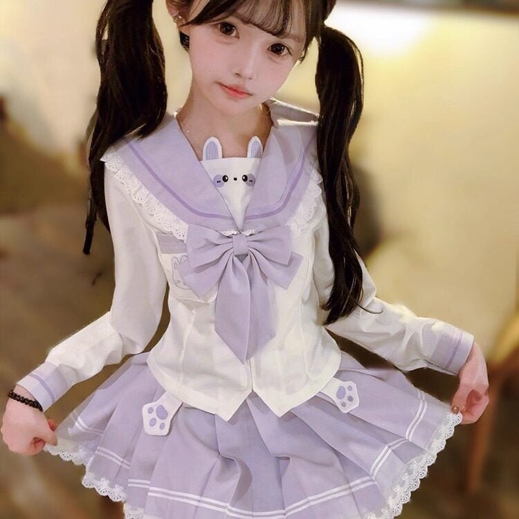 Sweet_Kawaii_JK_Jk_Sailor_Collar_Waist_Cinched_Short_Sleeve_Women's_Polyester_Skirt_Sets_1051689749572_MISSTT