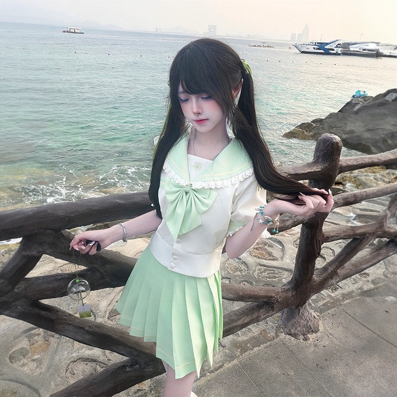 Sweet_Kawaii_JK_Jk_Sailor_Lapel_Short_Sleeve_School_Uniform_Women's_Polyester_Skirt_Sets_1060892871247_MISSTT