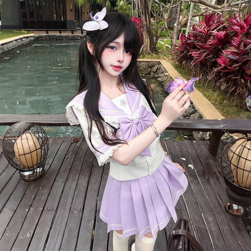 Sweet_Kawaii_JK_Jk_Sailor_Lapel_Short_Sleeve_School_Uniform_Women's_Polyester_Skirt_Sets_1060892871247_MISSTT