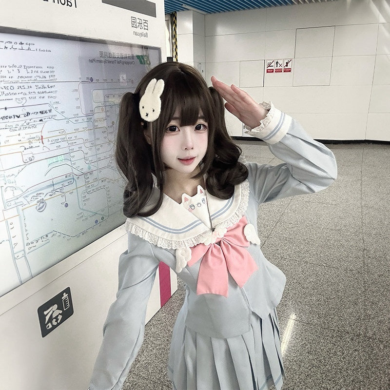 Sweet_Kawaii_JK_Kawaii_Cinched_Waist_Sailor_Pleated_Collar_Bow_Women's_Polyester_Skirt_Sets_1009199503848_MISSTT
