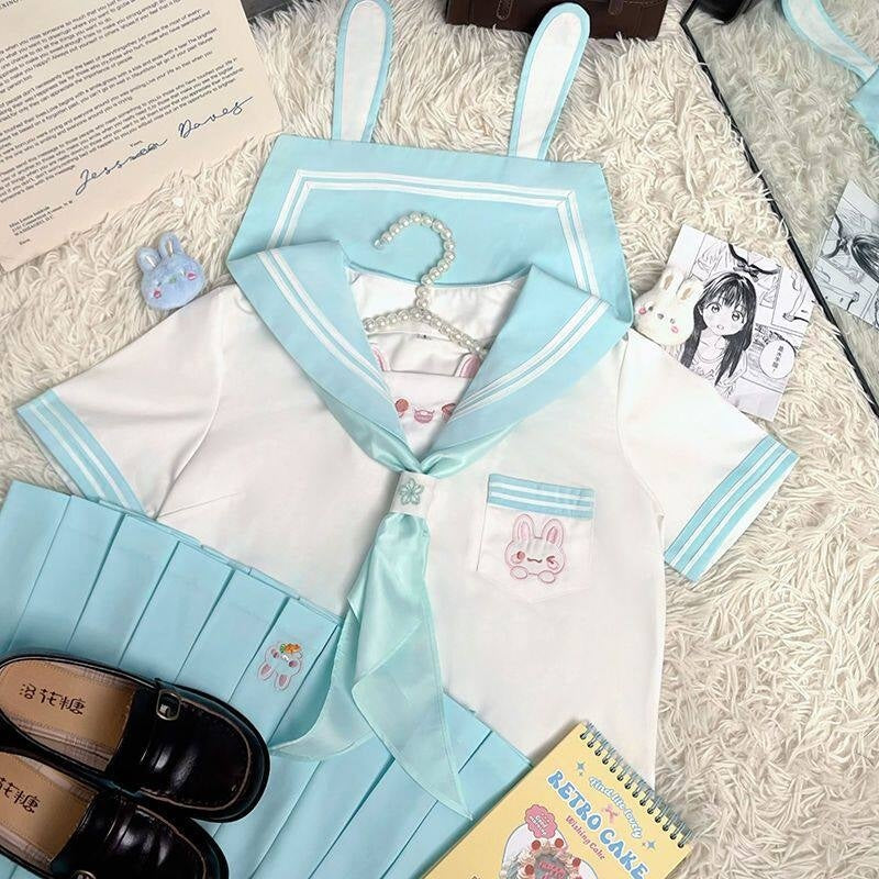 Sweet_Kawaii_JK_Kawaii_Jk_Sailor_Collar_Short_Sleeve_Short_Skirt_Bow_Women's_Skirt_Sets_937023655009_MISSTT